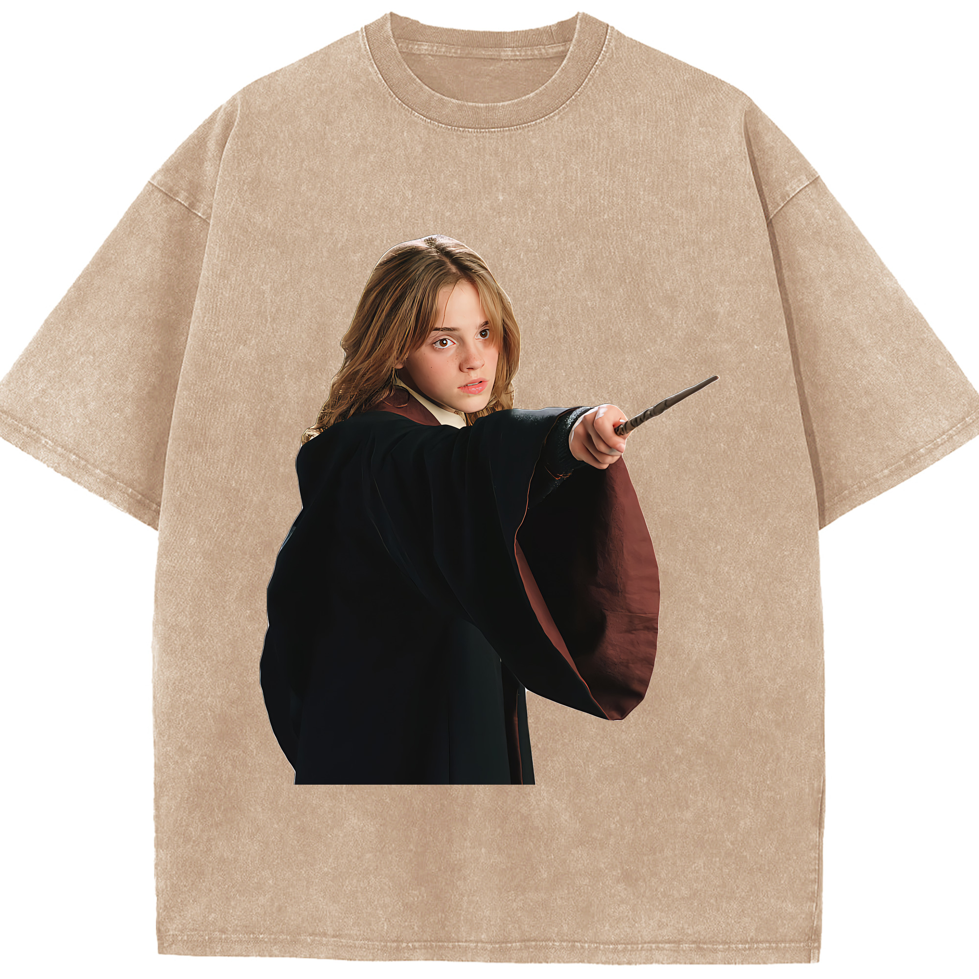 （画像用） Harry Potter ハリー・ポッターシリーズ 綿100% ヴィンテージ風 半袖Tシャツ（フロントプリント）