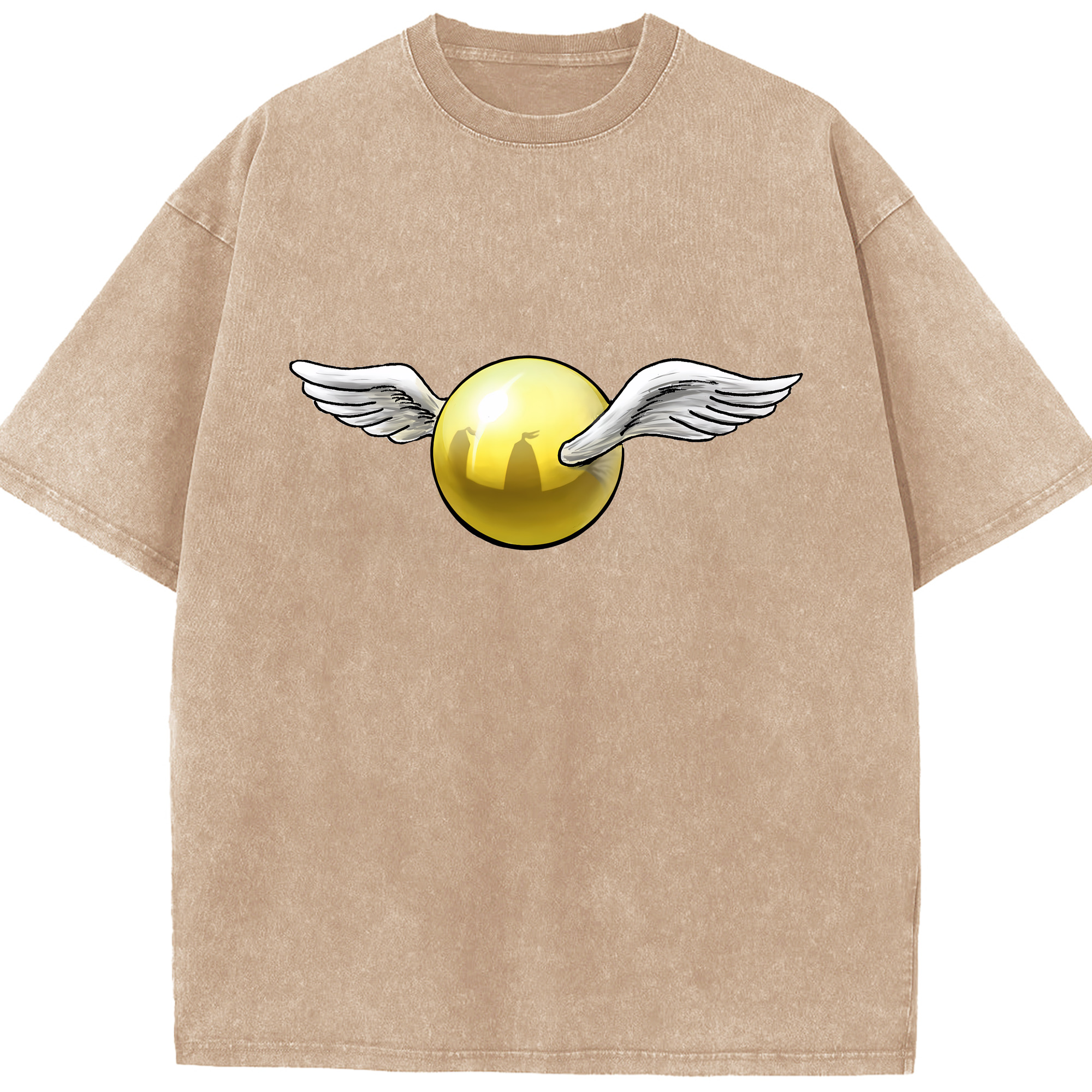 （画像用） Harry Potter ハリー・ポッターシリーズ 綿100% ヴィンテージ風 半袖Tシャツ（フロントプリント）
