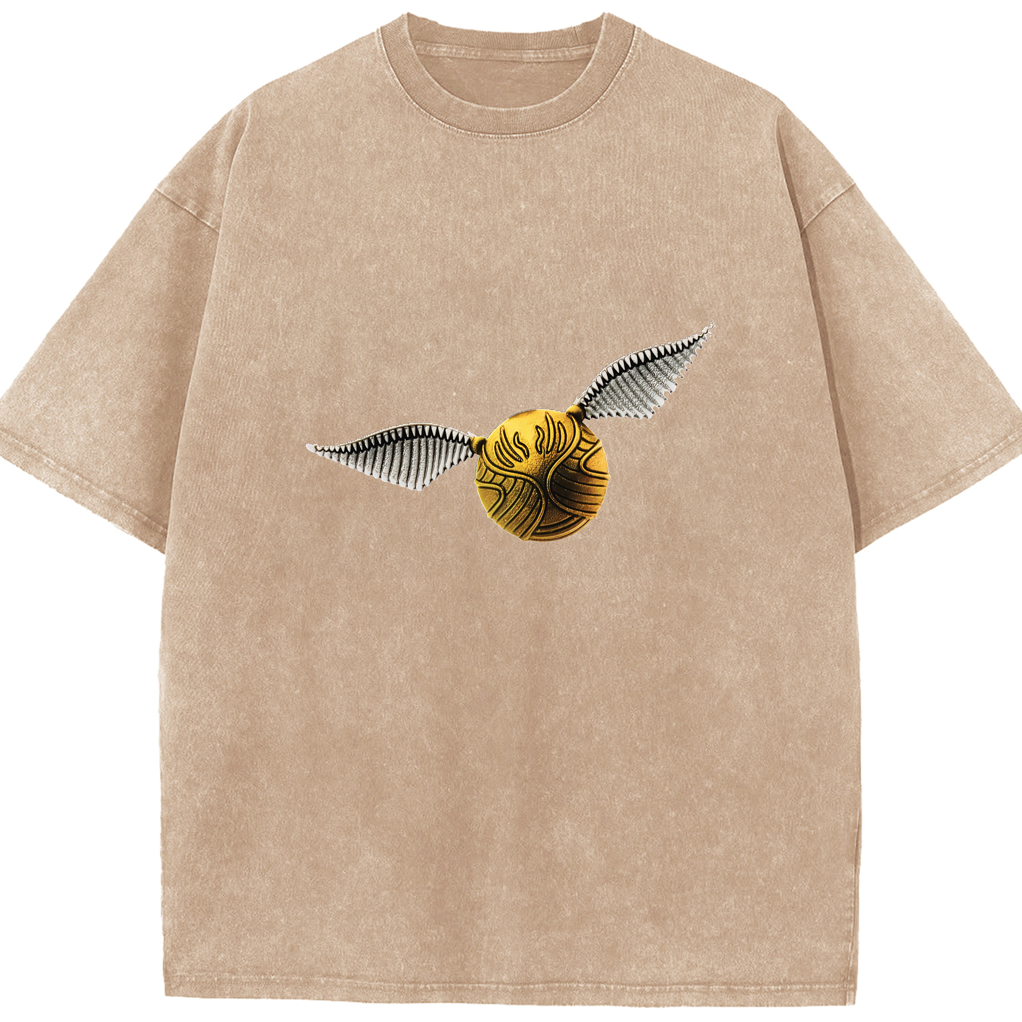 （画像用） Harry Potter ハリー・ポッターシリーズ 綿100% ヴィンテージ風 半袖Tシャツ（フロントプリント）