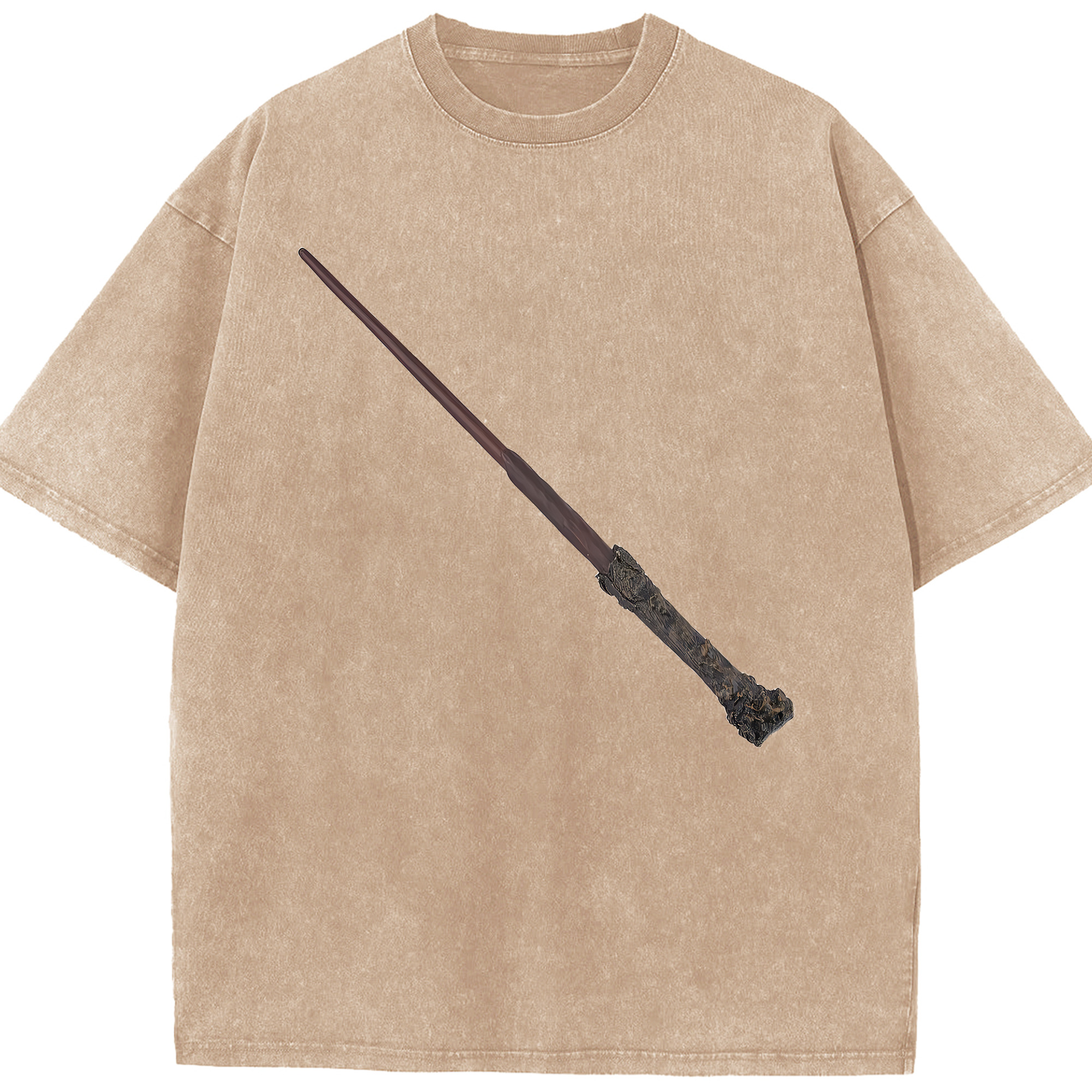（画像用） Harry Potter ハリー・ポッターシリーズ 綿100% ヴィンテージ風 半袖Tシャツ（フロントプリント）