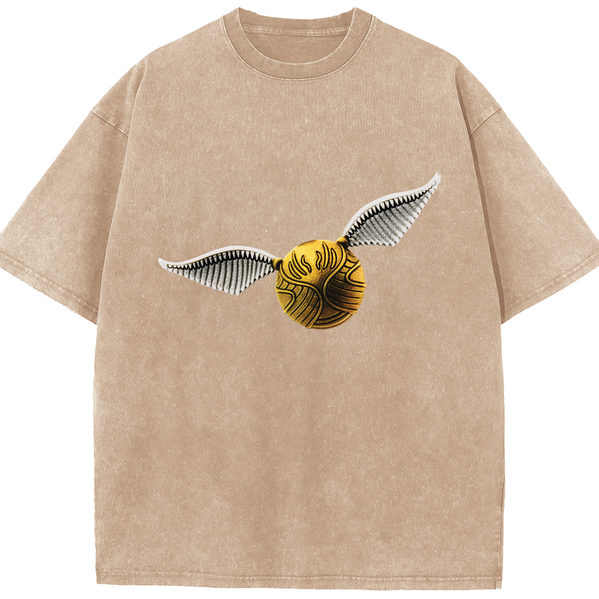 （画像用） Harry Potter ハリー・ポッターシリーズ 綿100% ヴィンテージ風 半袖Tシャツ（フロントプリント）