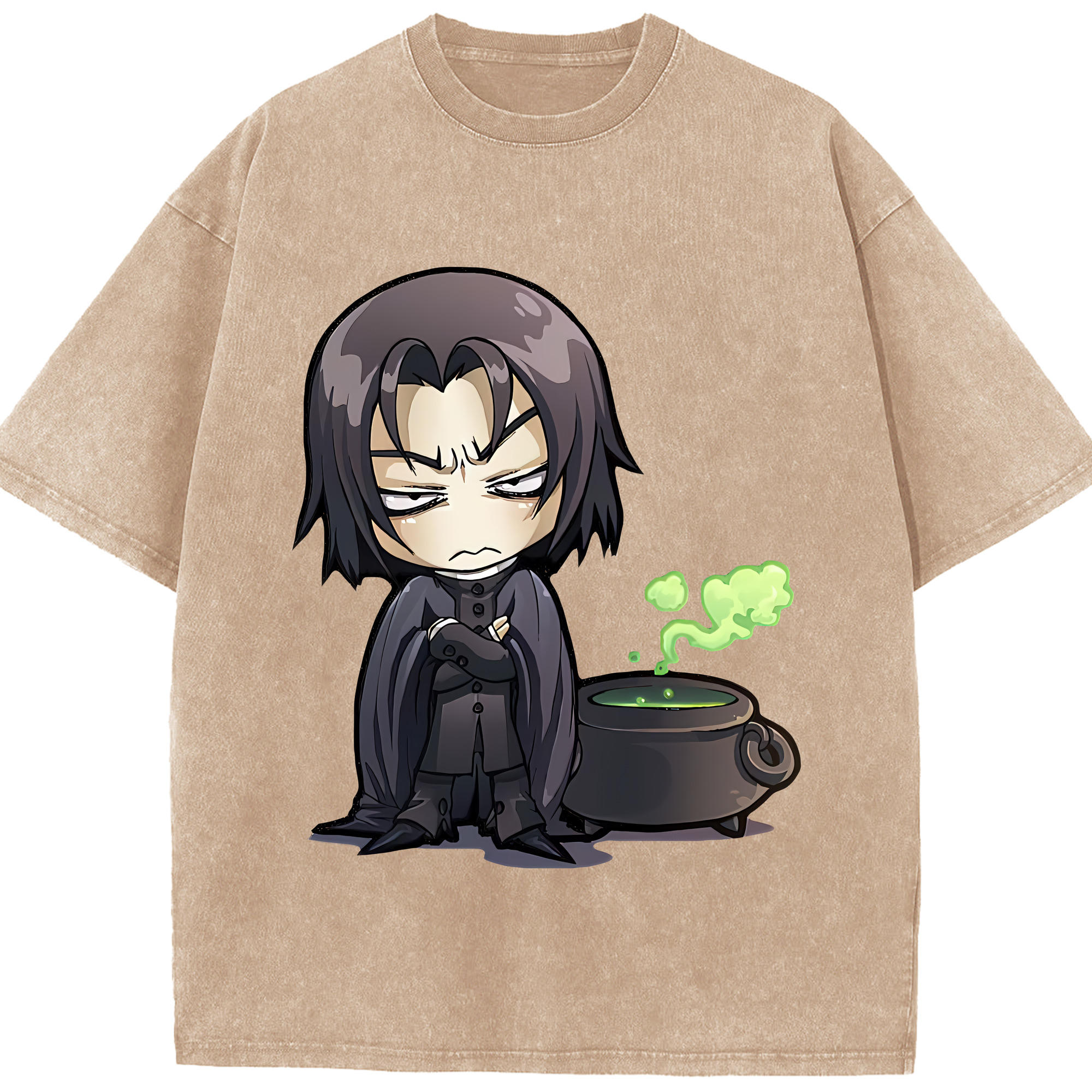 （画像用） Harry Potter ハリー・ポッターシリーズ 綿100% ヴィンテージ風 半袖Tシャツ（フロントプリント）