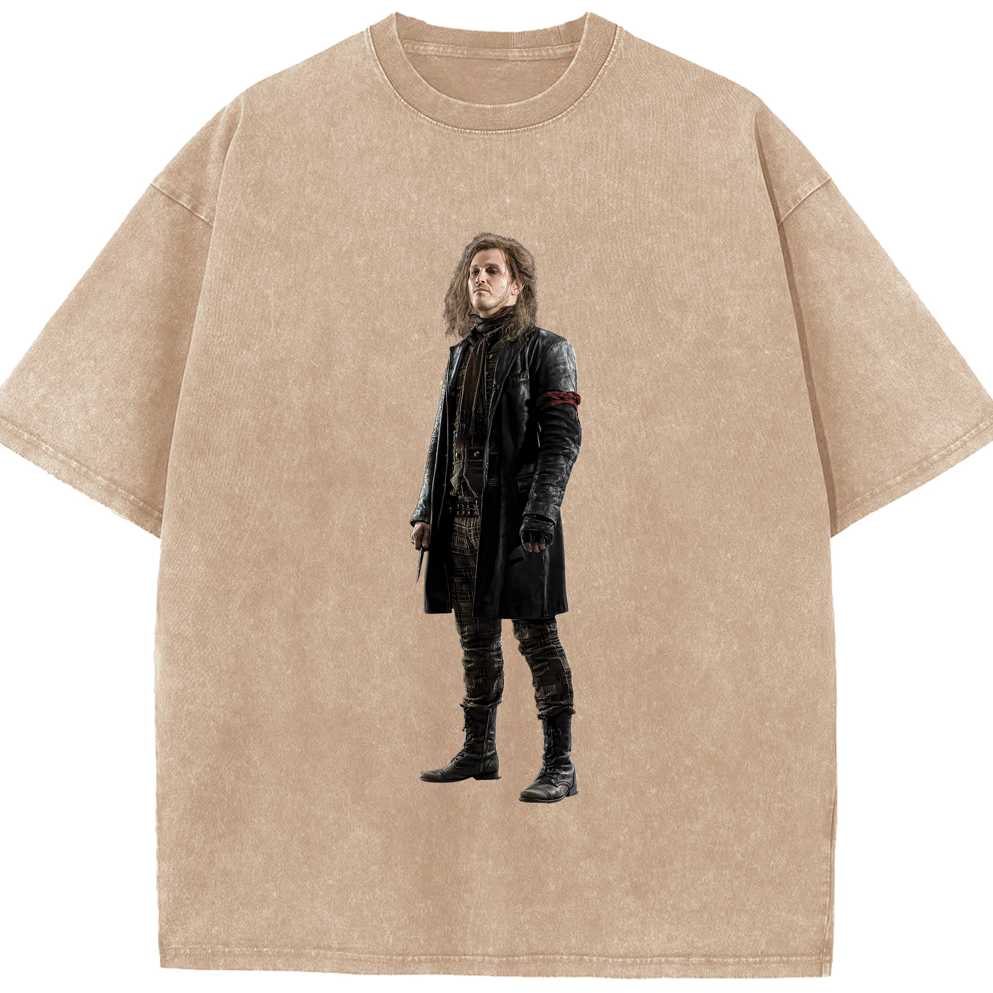 （画像用） Harry Potter ハリー・ポッターシリーズ 綿100% ヴィンテージ風 半袖Tシャツ（フロントプリント）