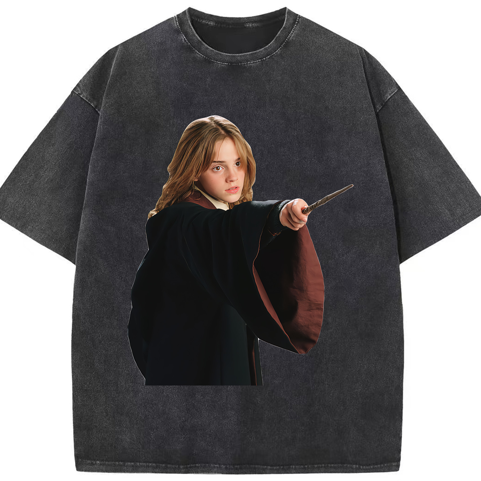 （画像用） Harry Potter ハリー・ポッターシリーズ 綿100% ヴィンテージ風 半袖Tシャツ（フロントプリント）