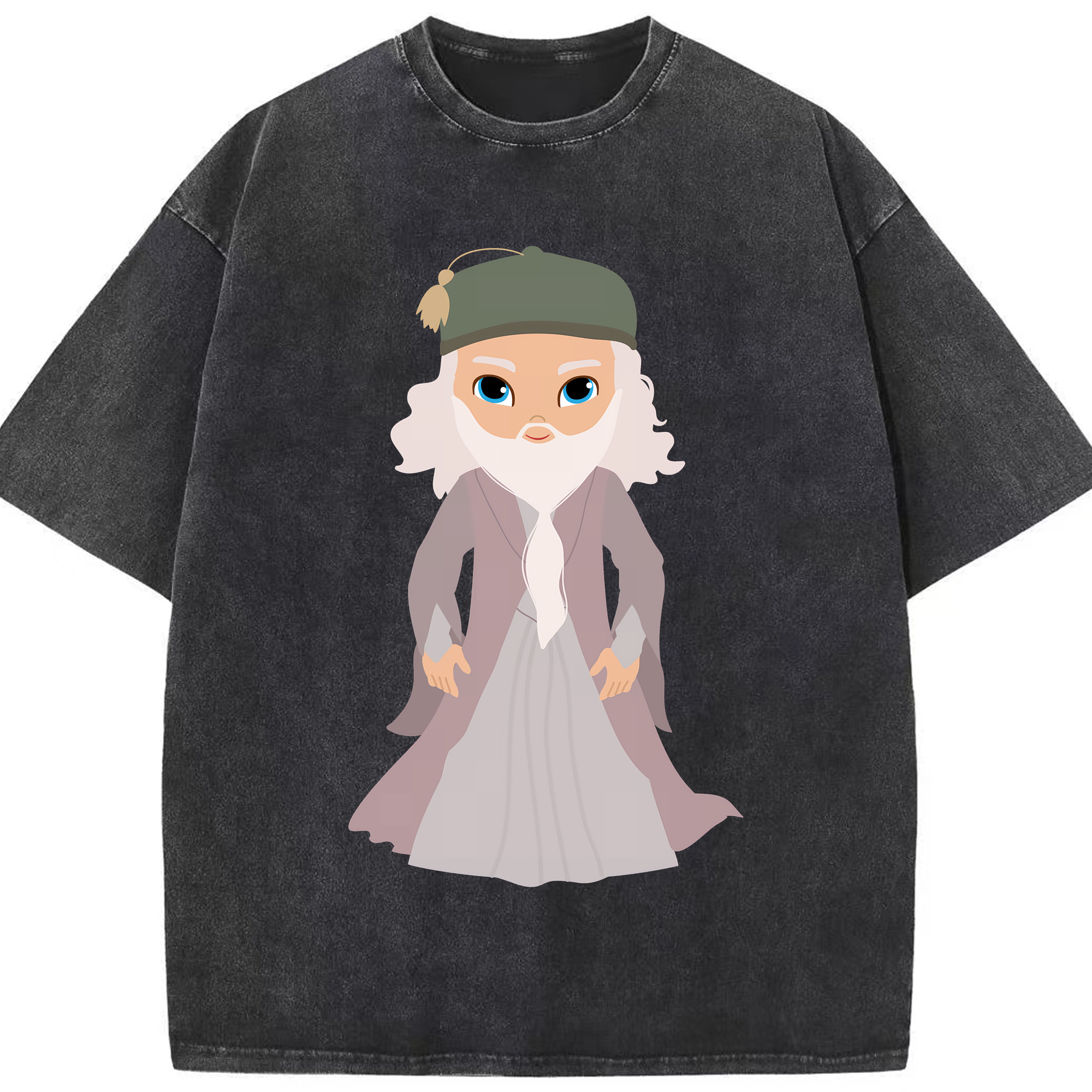 （画像用） Harry Potter ハリー・ポッターシリーズ 綿100% ヴィンテージ風 半袖Tシャツ（フロントプリント）