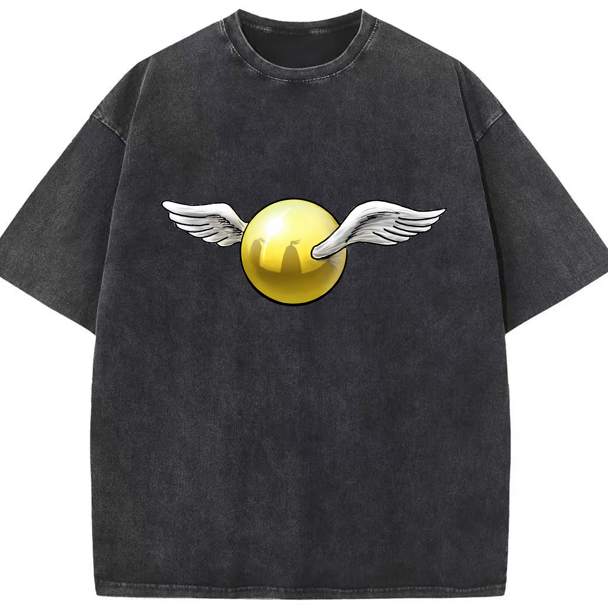 （画像用） Harry Potter ハリー・ポッターシリーズ 綿100% ヴィンテージ風 半袖Tシャツ（フロントプリント）