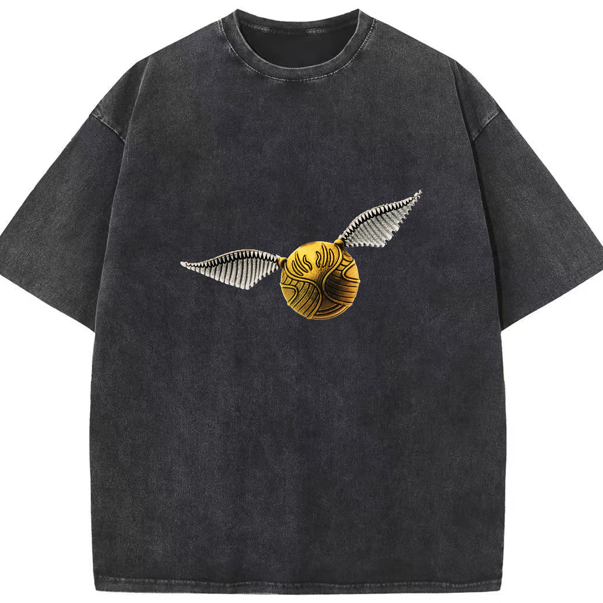 （画像用） Harry Potter ハリー・ポッターシリーズ 綿100% ヴィンテージ風 半袖Tシャツ（フロントプリント）