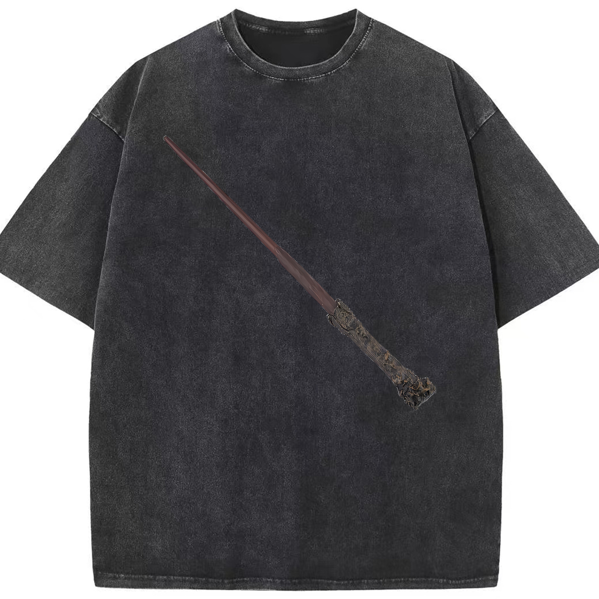 （画像用） Harry Potter ハリー・ポッターシリーズ 綿100% ヴィンテージ風 半袖Tシャツ（フロントプリント）