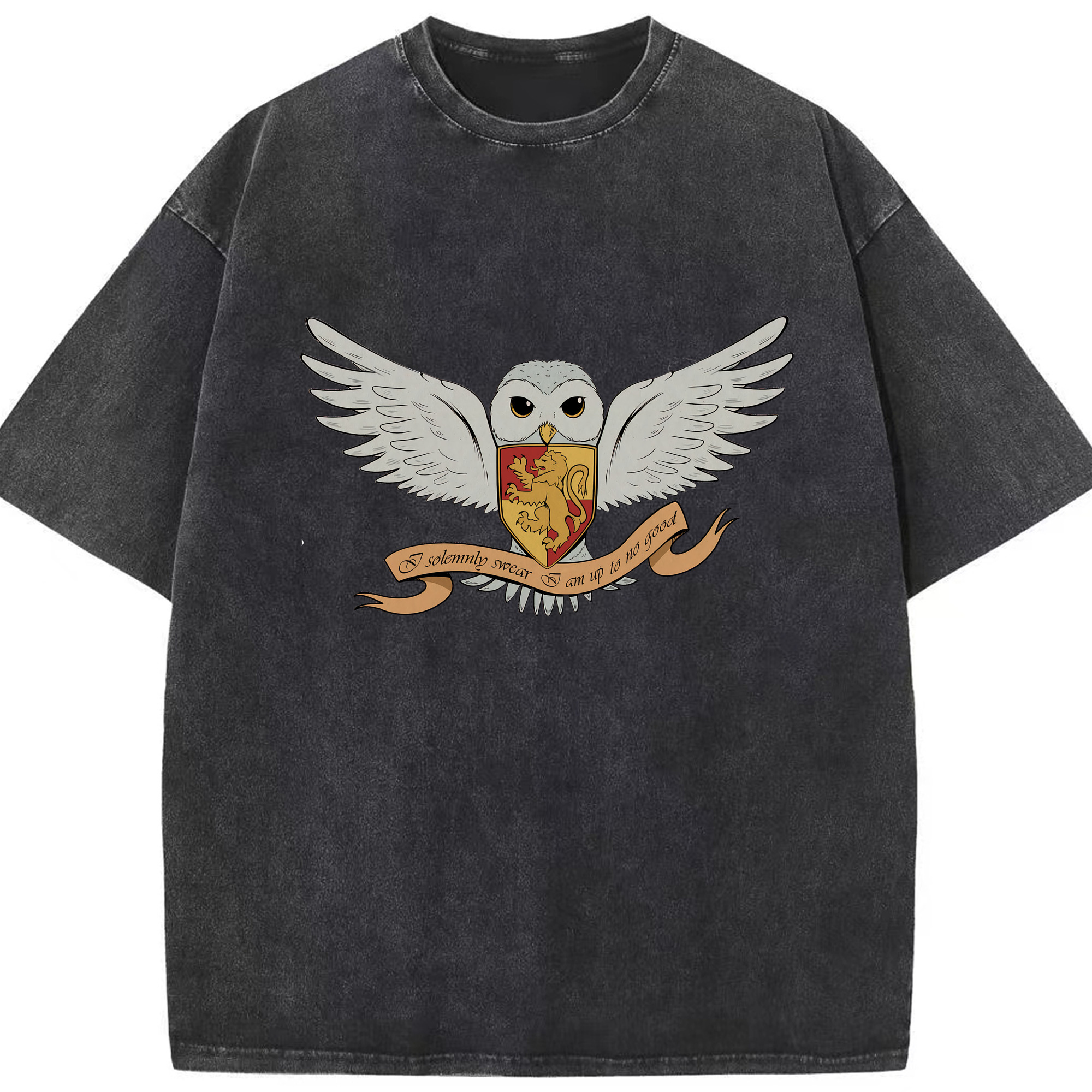 （画像用） Harry Potter ハリー・ポッターシリーズ 綿100% ヴィンテージ風 半袖Tシャツ（フロントプリント）