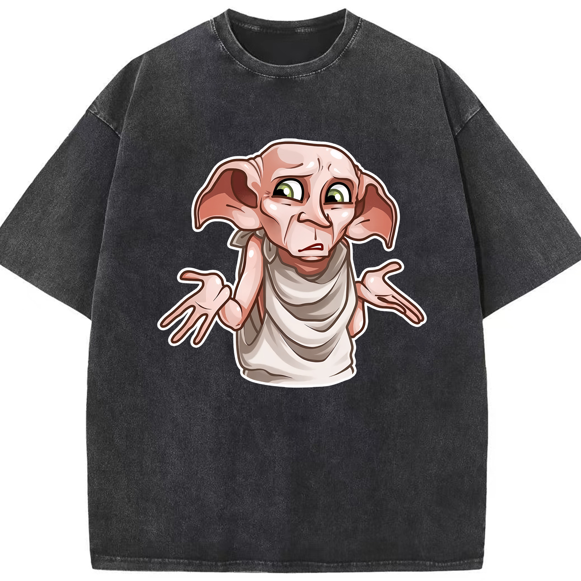 （画像用） Harry Potter ハリー・ポッターシリーズ 綿100% ヴィンテージ風 半袖Tシャツ（フロントプリント）