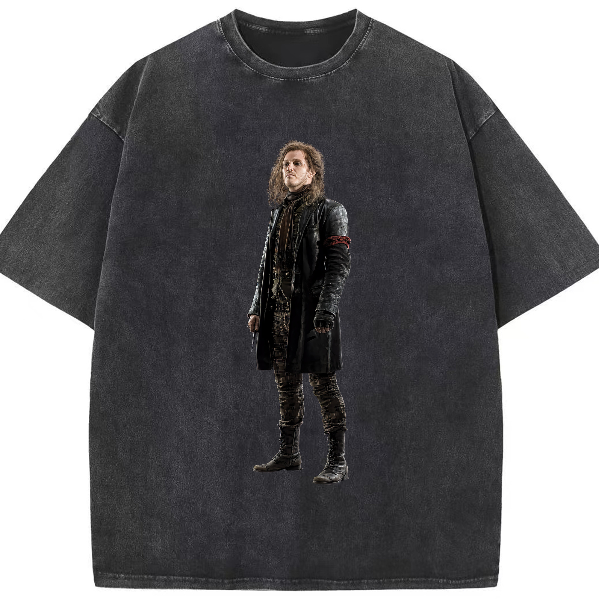 （画像用） Harry Potter ハリー・ポッターシリーズ 綿100% ヴィンテージ風 半袖Tシャツ（フロントプリント）