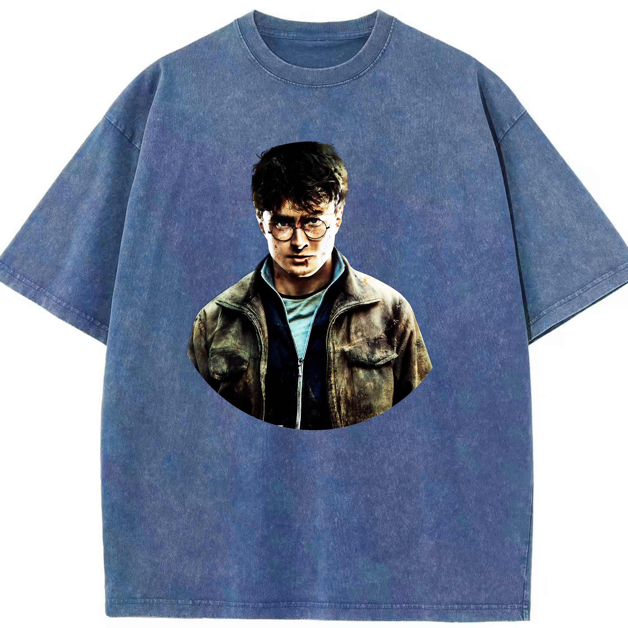 （画像用） Harry Potter ハリー・ポッターシリーズ 綿100% ヴィンテージ風 半袖Tシャツ（フロントプリント）