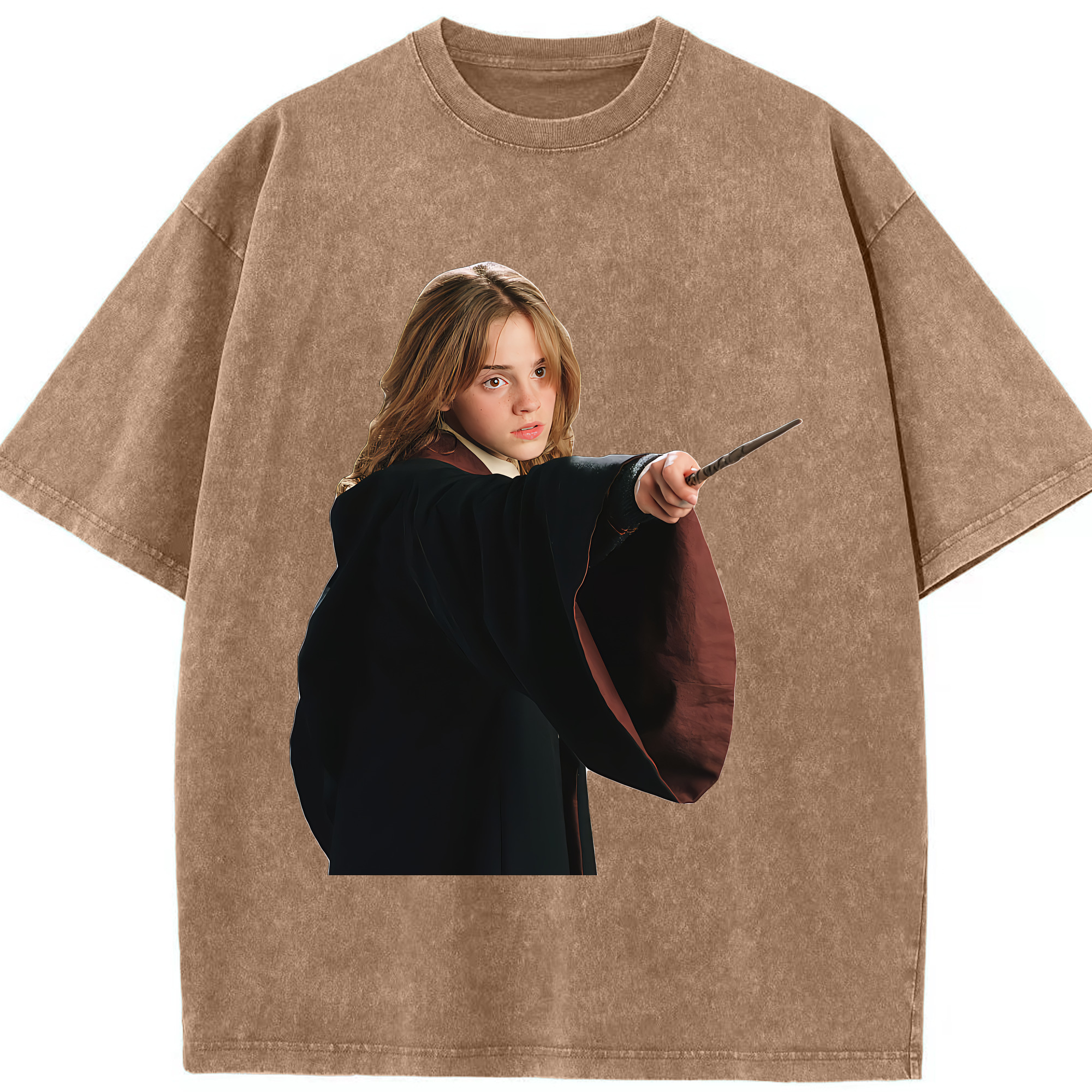 （画像用） Harry Potter ハリー・ポッターシリーズ 綿100% ヴィンテージ風 半袖Tシャツ（フロントプリント）