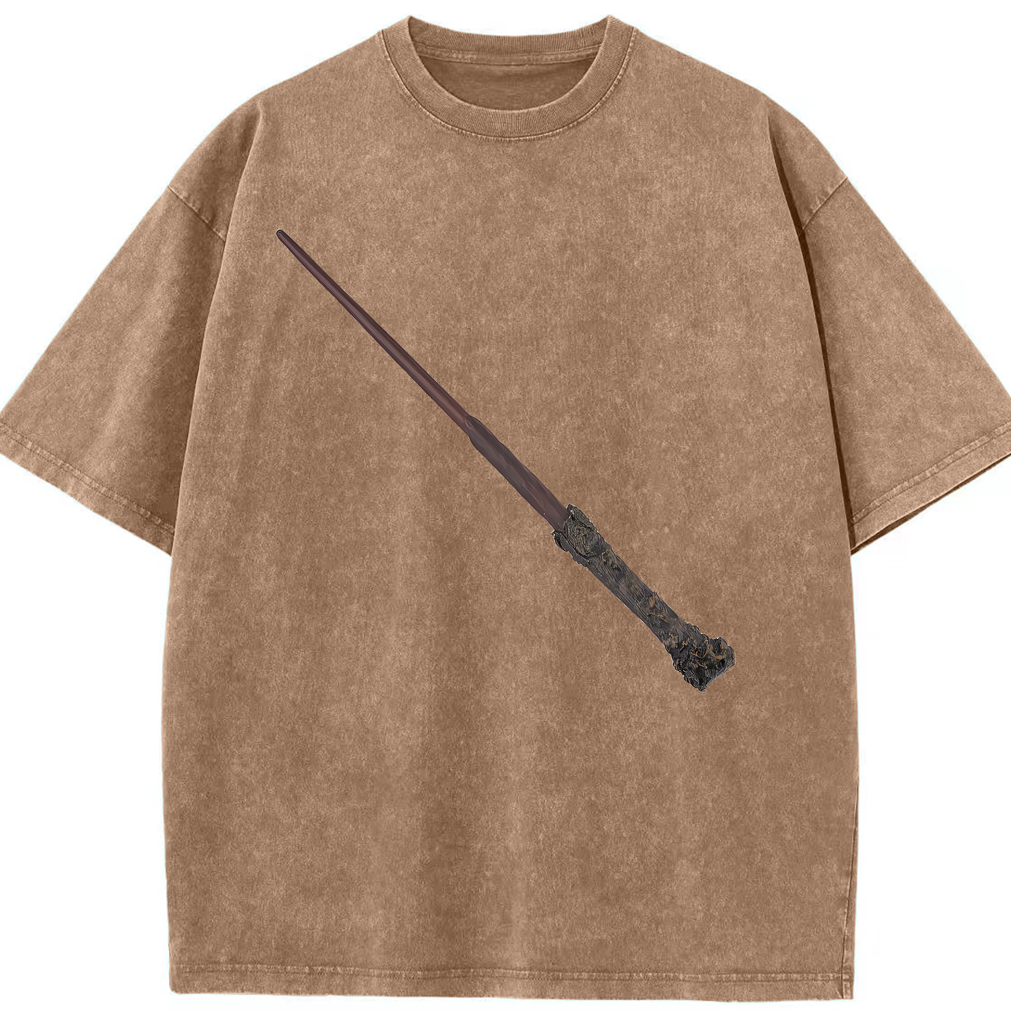 （画像用） Harry Potter ハリー・ポッターシリーズ 綿100% ヴィンテージ風 半袖Tシャツ（フロントプリント）