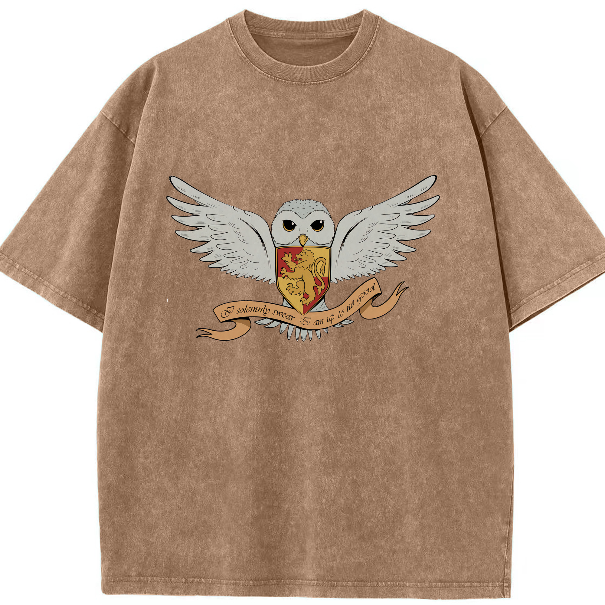 （画像用） Harry Potter ハリー・ポッターシリーズ 綿100% ヴィンテージ風 半袖Tシャツ（フロントプリント）