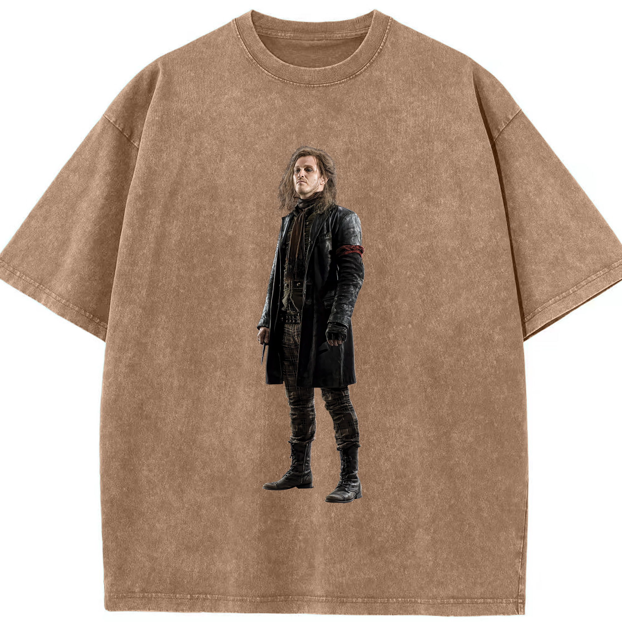 （画像用） Harry Potter ハリー・ポッターシリーズ 綿100% ヴィンテージ風 半袖Tシャツ（フロントプリント）