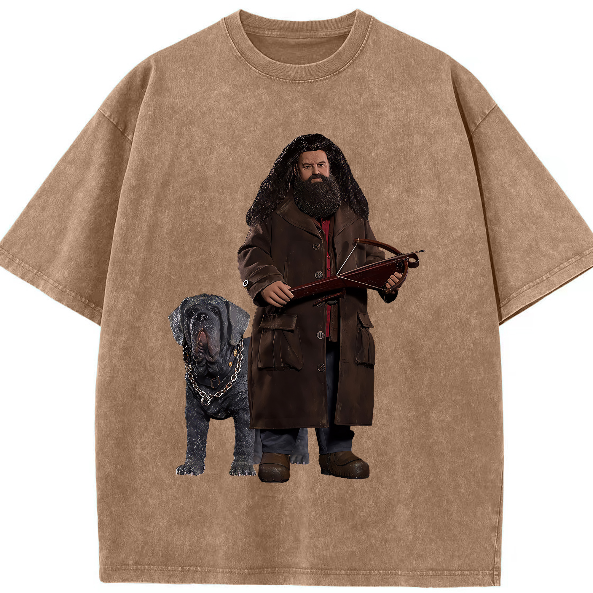 （画像用） Harry Potter ハリー・ポッターシリーズ 綿100% ヴィンテージ風 半袖Tシャツ（フロントプリント）