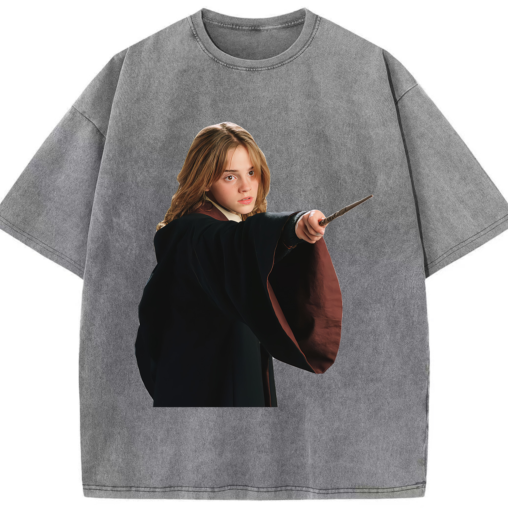 （画像用） Harry Potter ハリー・ポッターシリーズ 綿100% ヴィンテージ風 半袖Tシャツ（フロントプリント）