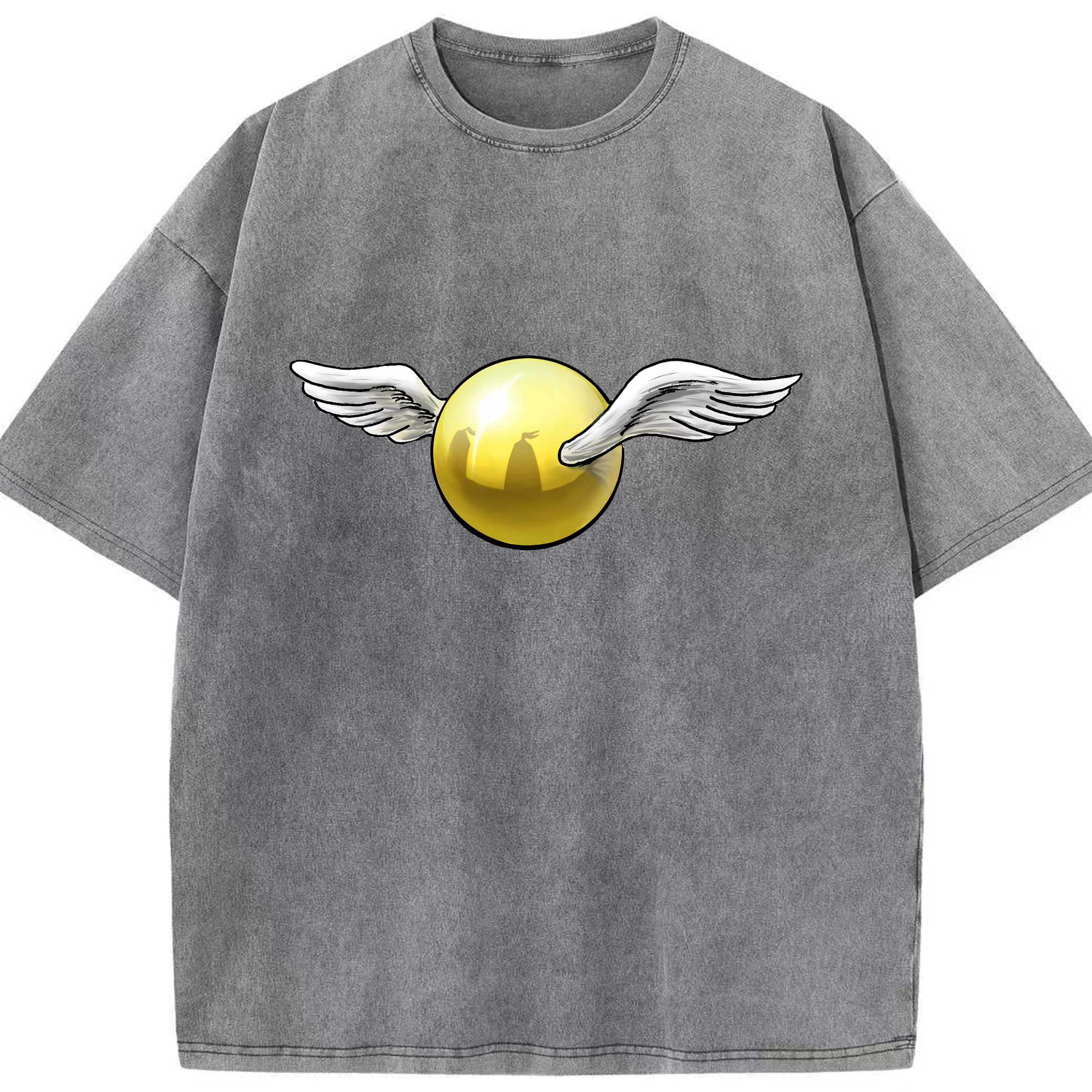 （画像用） Harry Potter ハリー・ポッターシリーズ 綿100% ヴィンテージ風 半袖Tシャツ（フロントプリント）
