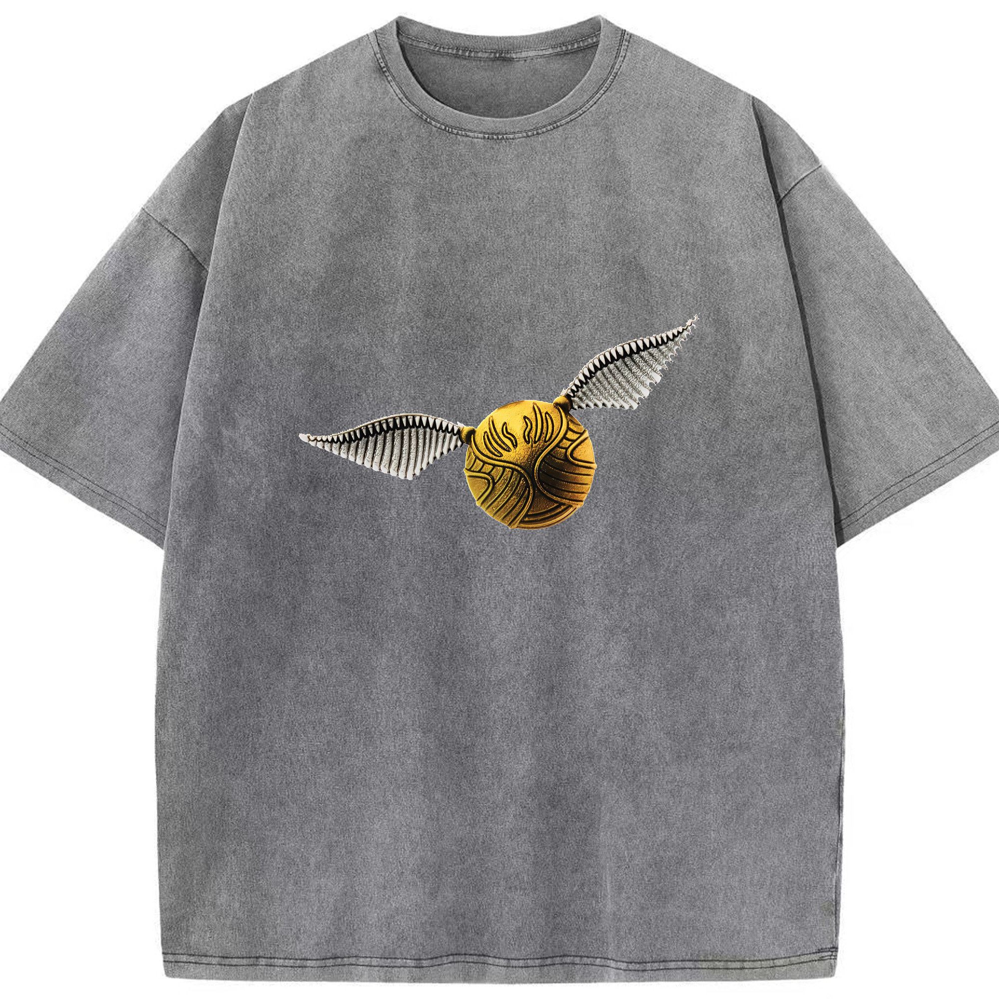 （画像用） Harry Potter ハリー・ポッターシリーズ 綿100% ヴィンテージ風 半袖Tシャツ（フロントプリント）