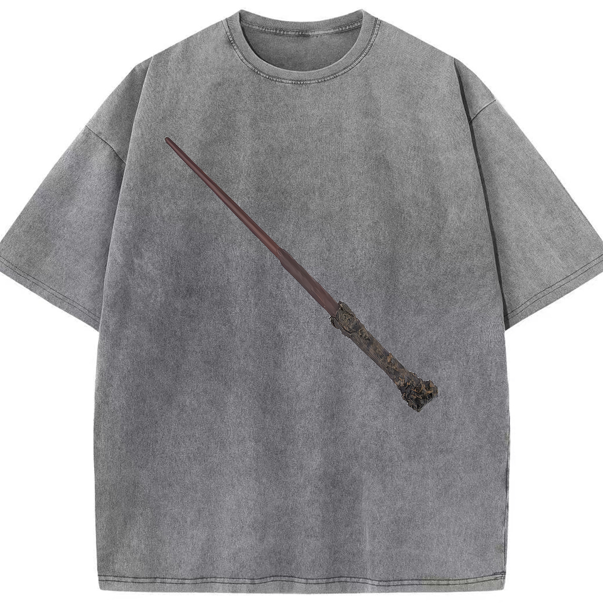 （画像用） Harry Potter ハリー・ポッターシリーズ 綿100% ヴィンテージ風 半袖Tシャツ（フロントプリント）