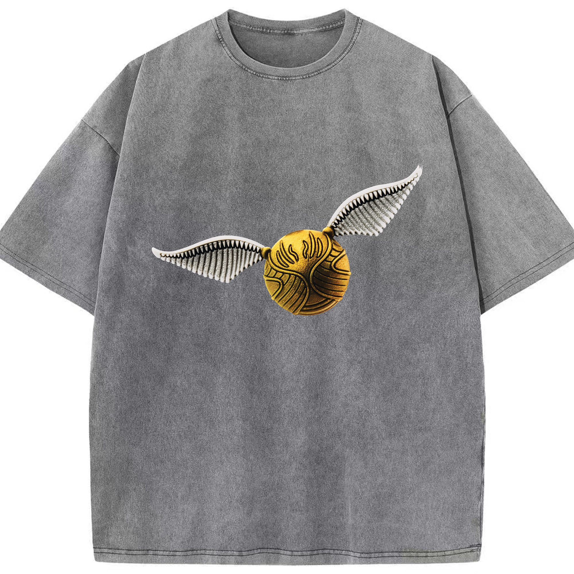 （画像用） Harry Potter ハリー・ポッターシリーズ 綿100% ヴィンテージ風 半袖Tシャツ（フロントプリント）