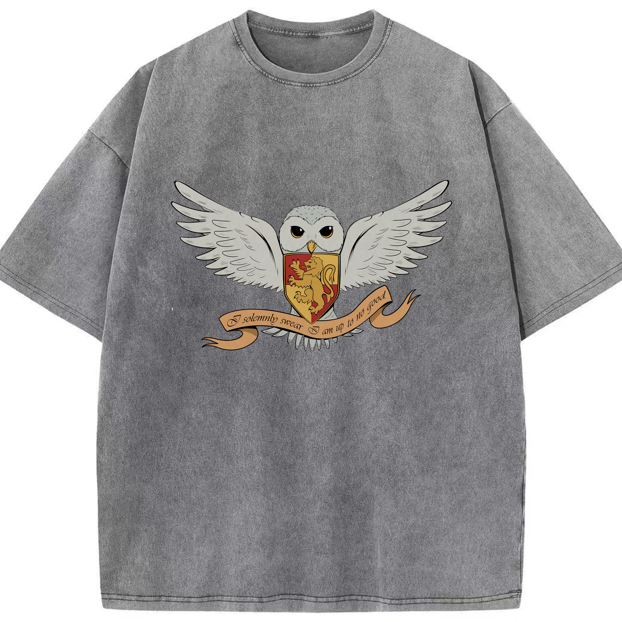 （画像用） Harry Potter ハリー・ポッターシリーズ 綿100% ヴィンテージ風 半袖Tシャツ（フロントプリント）