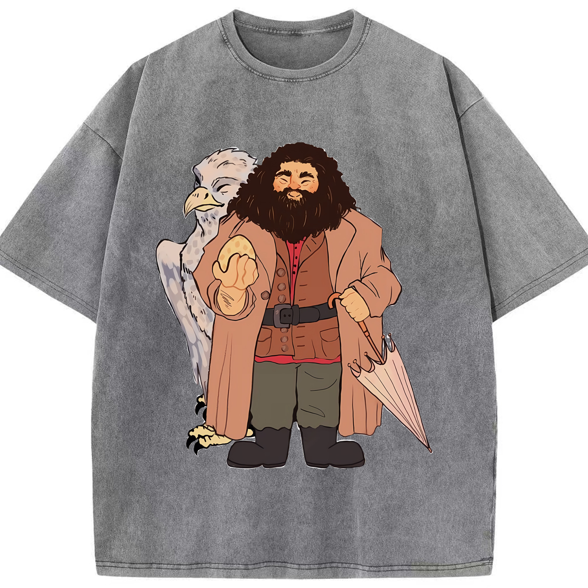 （画像用） Harry Potter ハリー・ポッターシリーズ 綿100% ヴィンテージ風 半袖Tシャツ（フロントプリント）