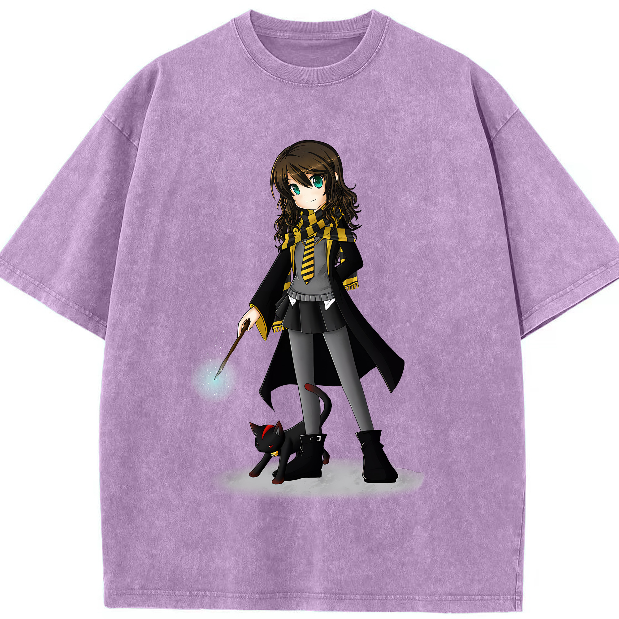 （画像用） Harry Potter ハリー・ポッターシリーズ 綿100% ヴィンテージ風 半袖Tシャツ（フロントプリント）