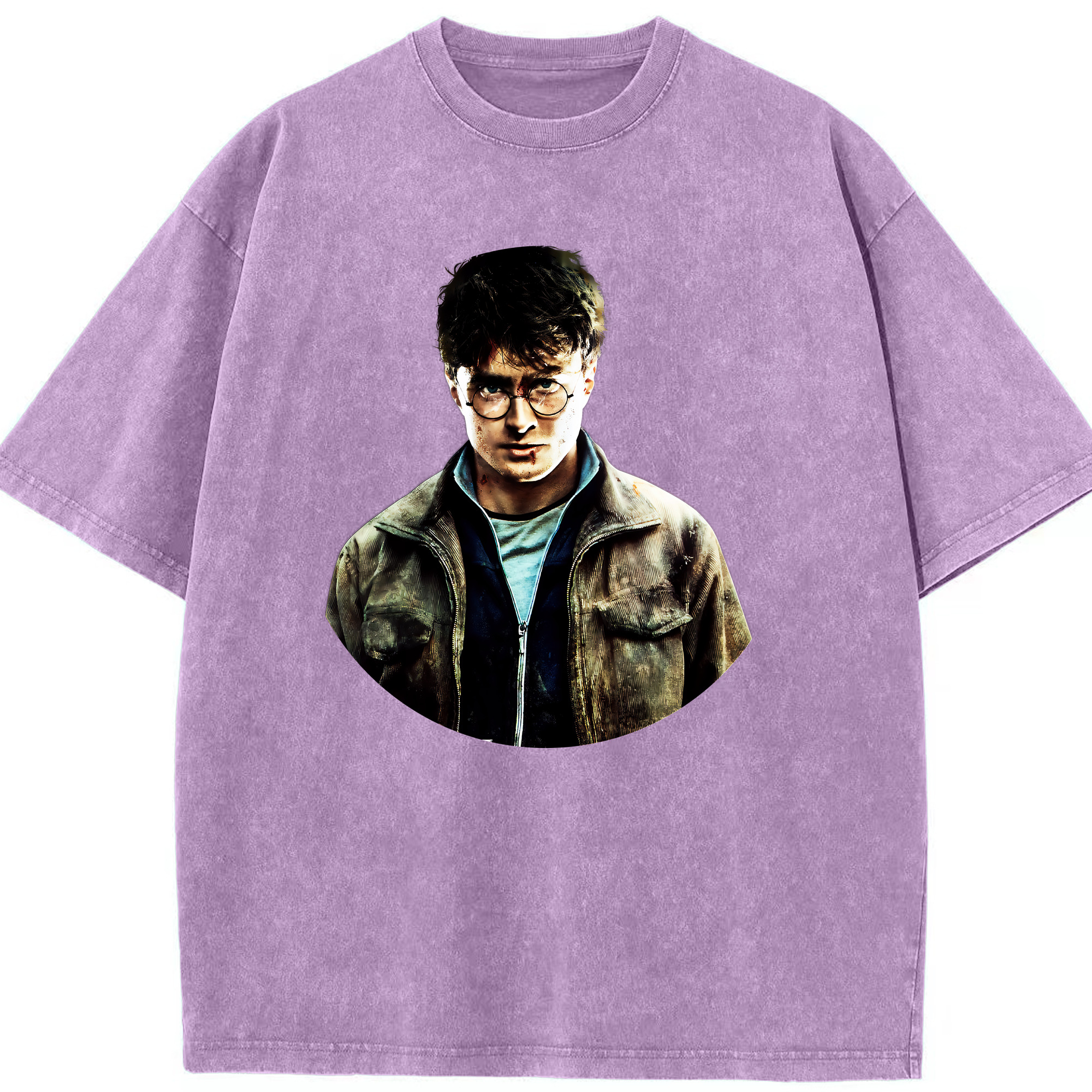 （画像用） Harry Potter ハリー・ポッターシリーズ 綿100% ヴィンテージ風 半袖Tシャツ（フロントプリント）