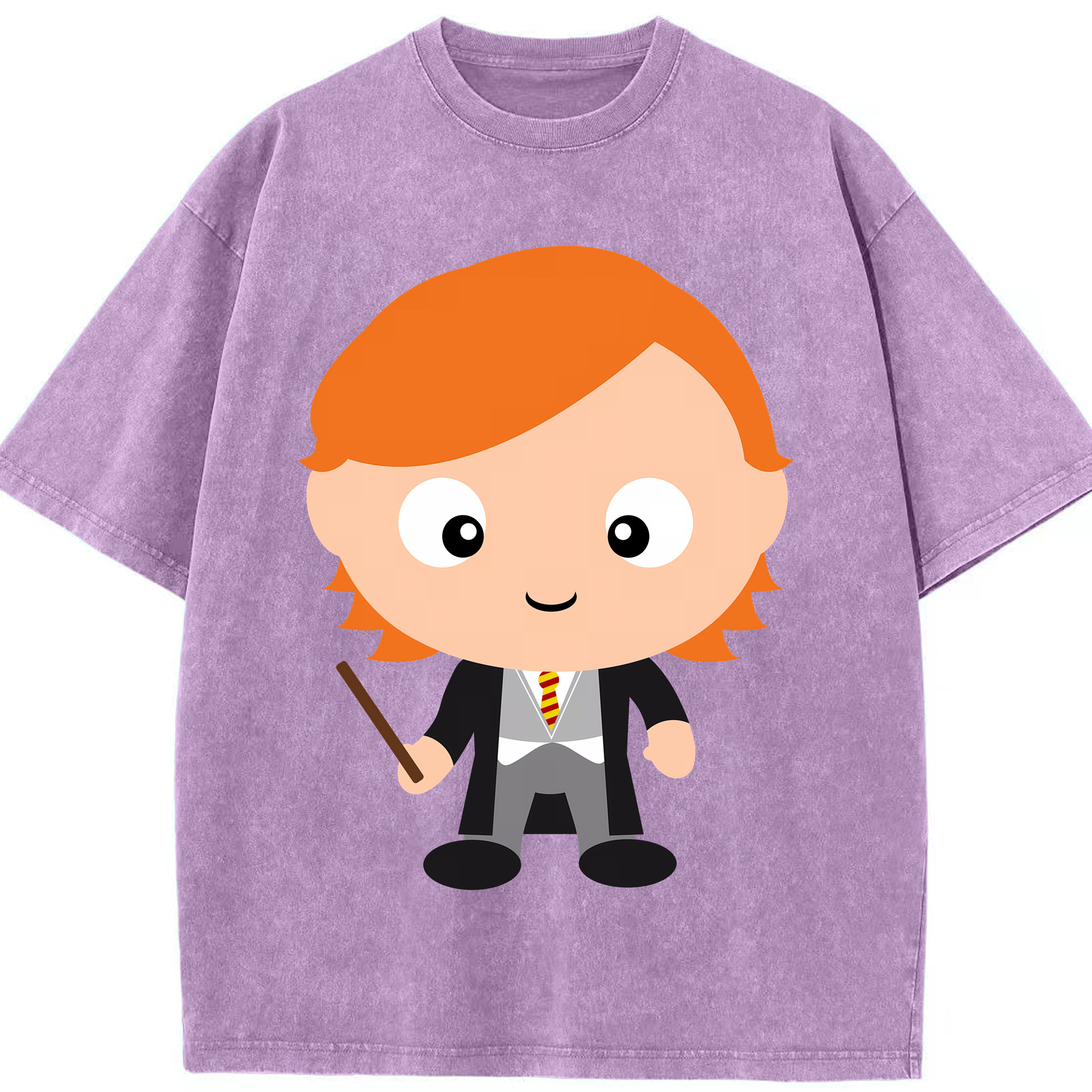 （画像用） Harry Potter ハリー・ポッターシリーズ 綿100% ヴィンテージ風 半袖Tシャツ（フロントプリント）