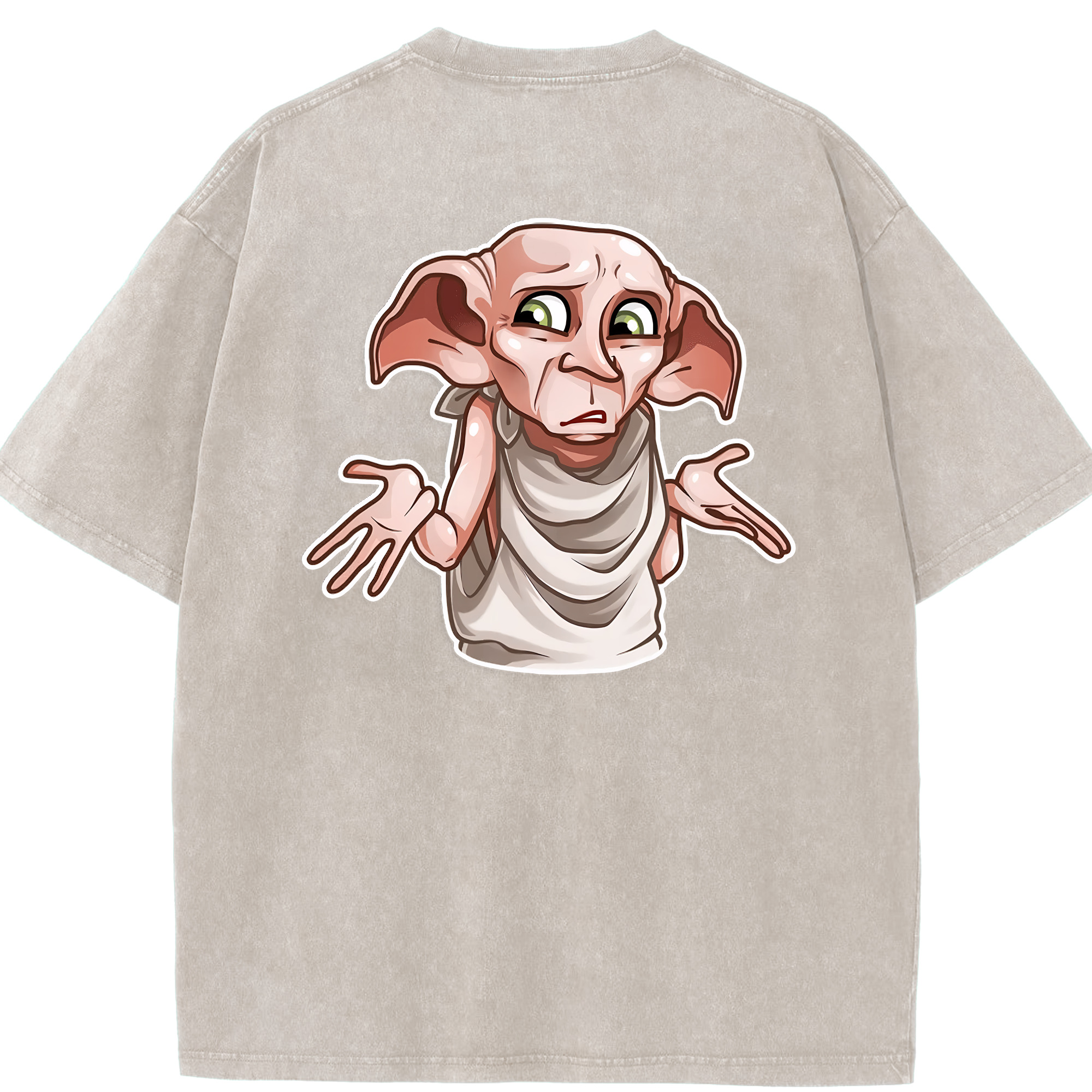 （画像用） Harry Potter ハリー・ポッターシリーズ 綿100% ヴィンテージ風 半袖Tシャツ（背面プリント）