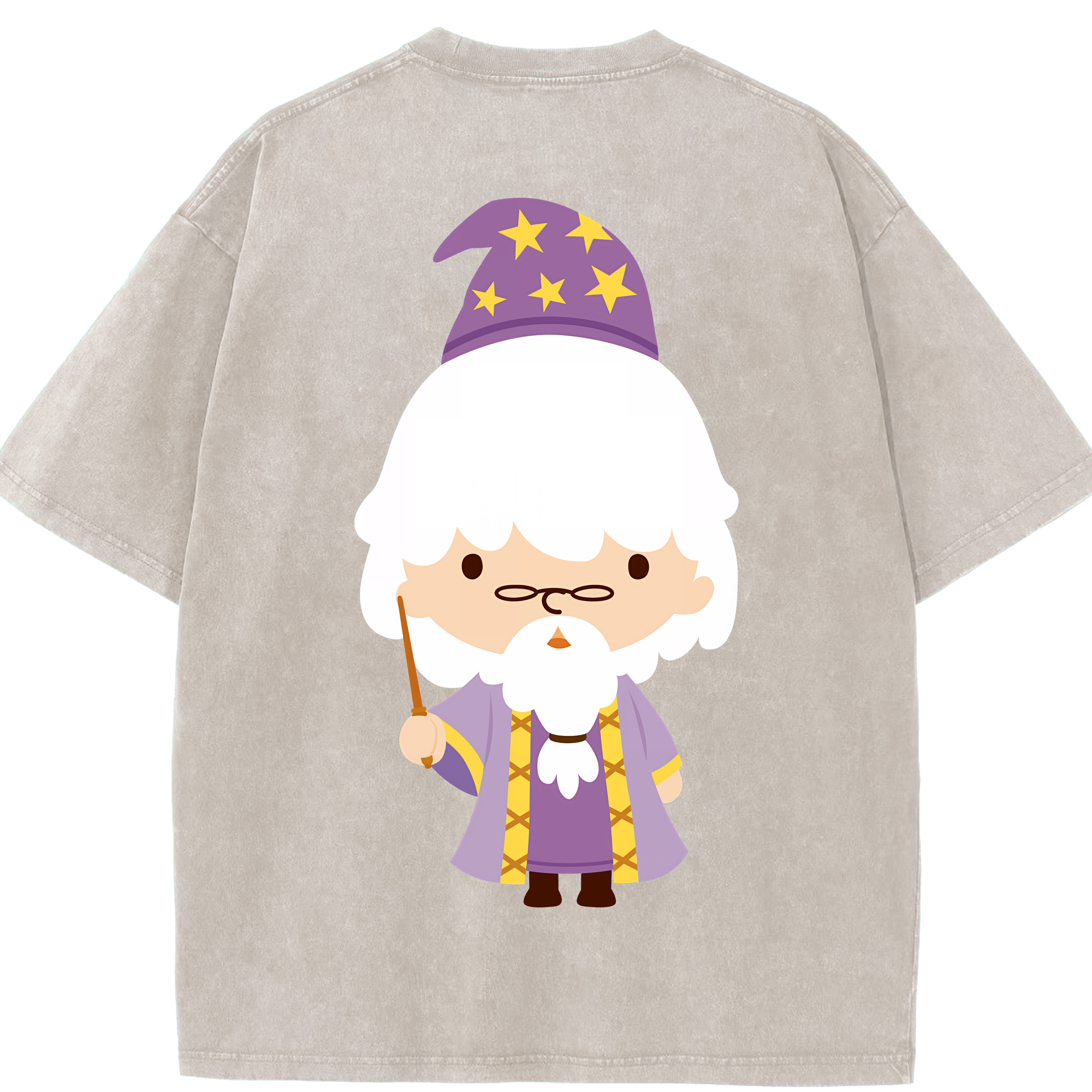 （画像用） Harry Potter ハリー・ポッターシリーズ 綿100% ヴィンテージ風 半袖Tシャツ（背面プリント）
