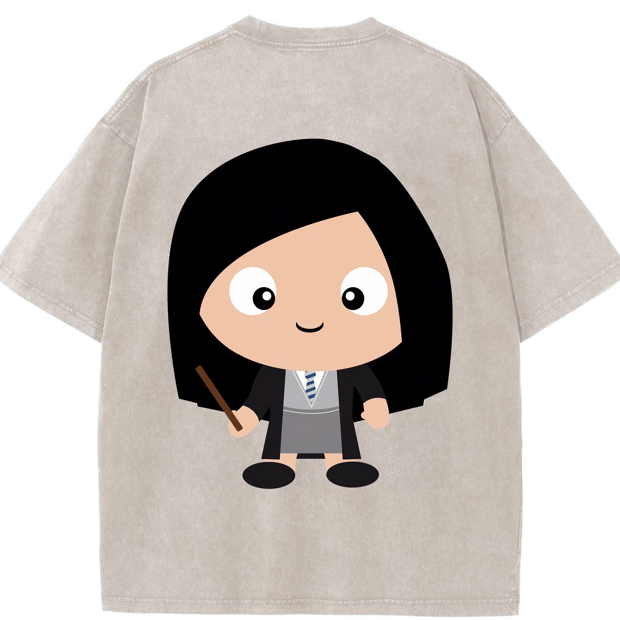 （画像用） Harry Potter ハリー・ポッターシリーズ 綿100% ヴィンテージ風 半袖Tシャツ（背面プリント）