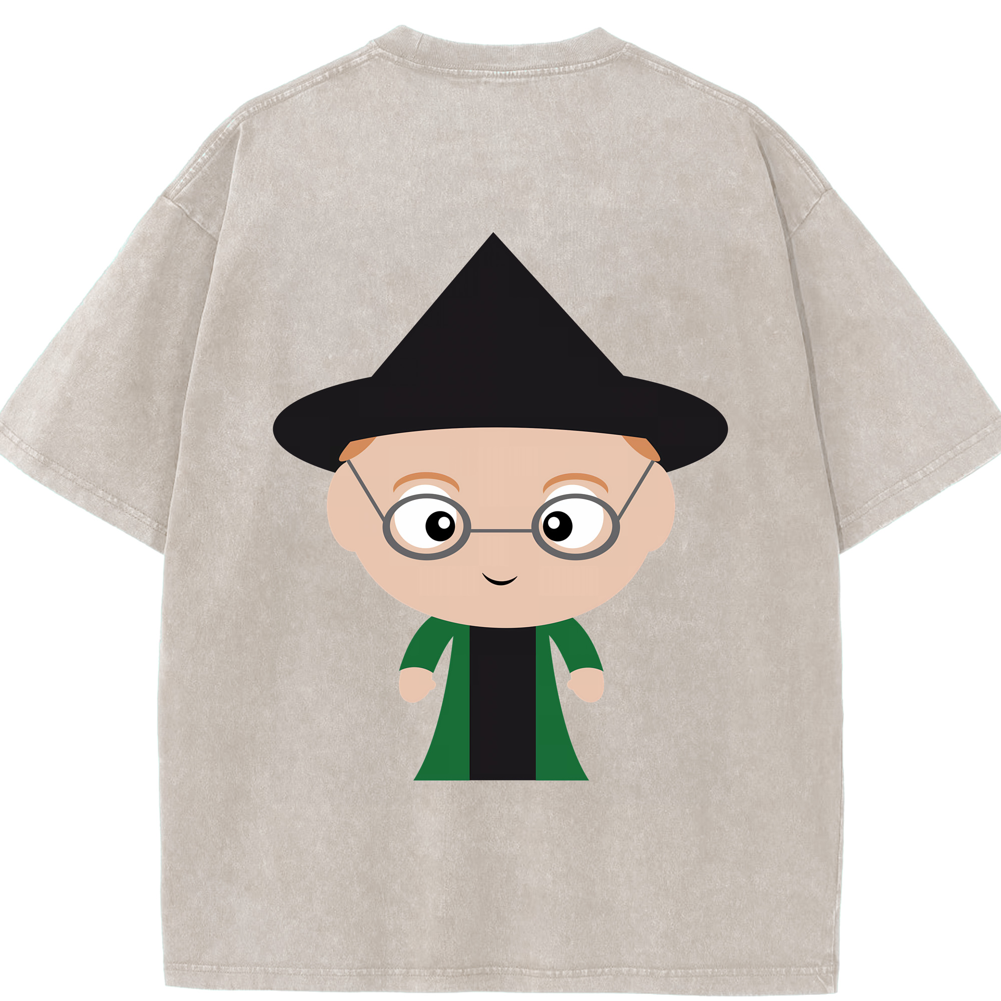 （画像用） Harry Potter ハリー・ポッターシリーズ 綿100% ヴィンテージ風 半袖Tシャツ（背面プリント）