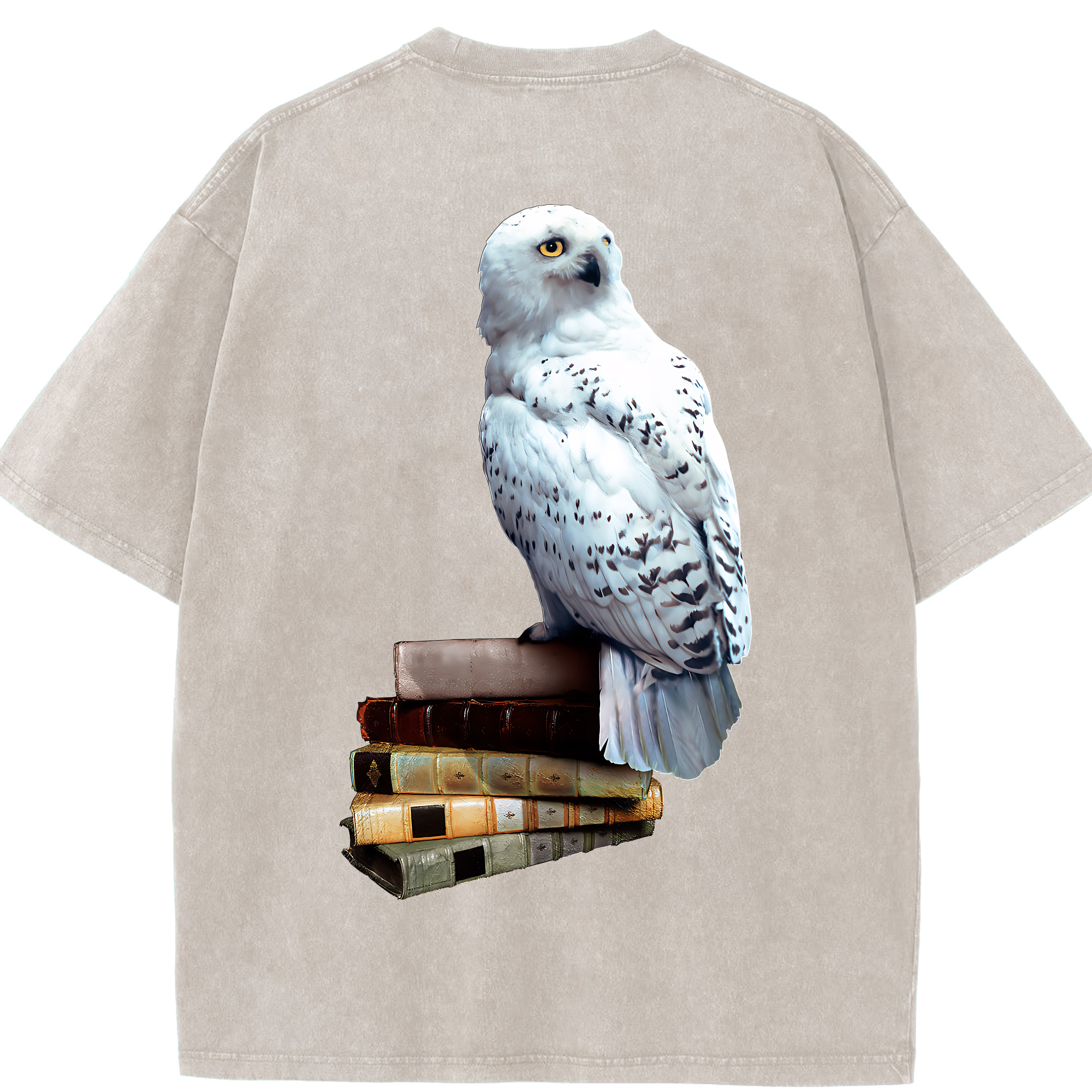 （画像用） Harry Potter ハリー・ポッターシリーズ 綿100% ヴィンテージ風 半袖Tシャツ（背面プリント）