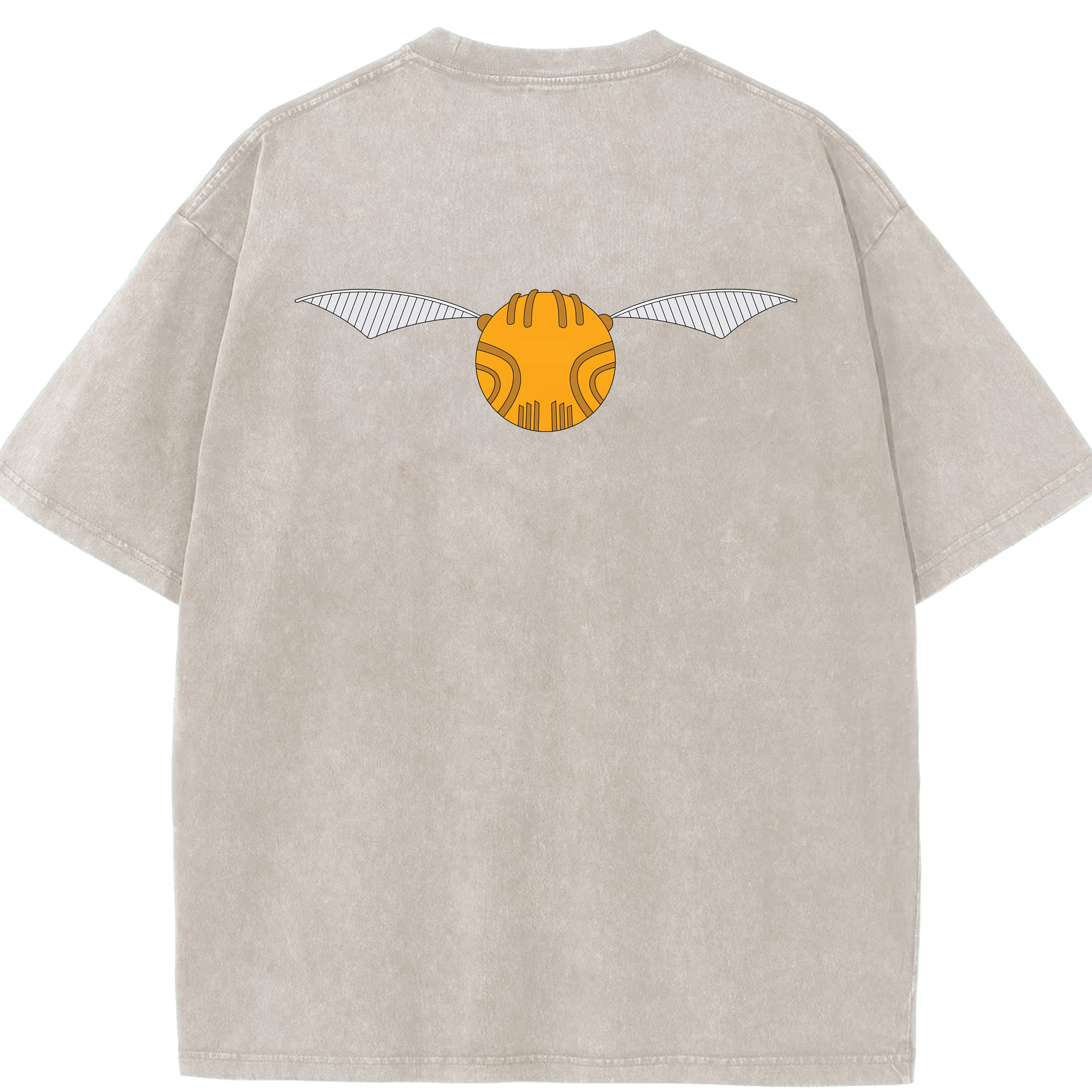 （画像用） Harry Potter ハリー・ポッターシリーズ 綿100% ヴィンテージ風 半袖Tシャツ（背面プリント）