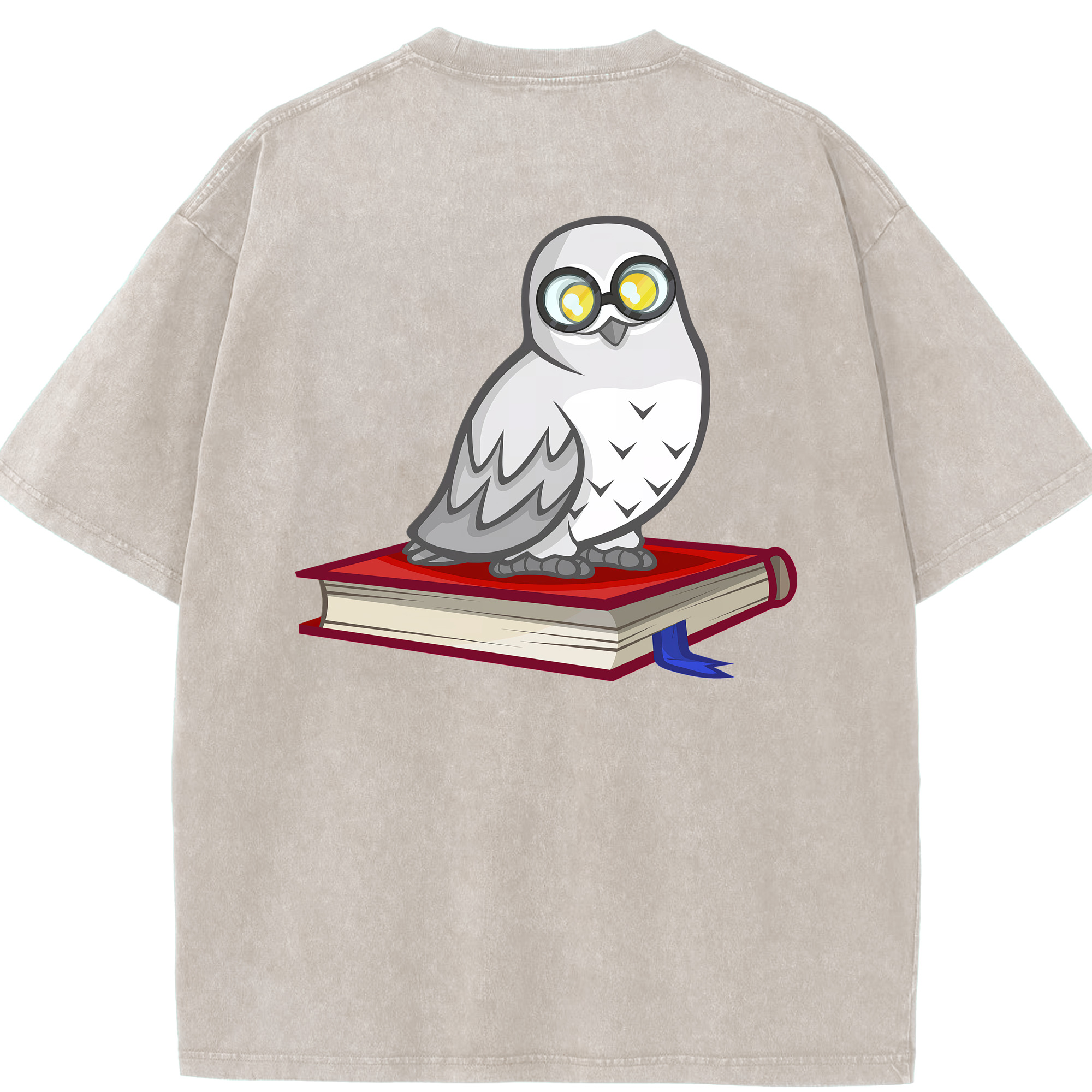 （画像用） Harry Potter ハリー・ポッターシリーズ 綿100% ヴィンテージ風 半袖Tシャツ（背面プリント）