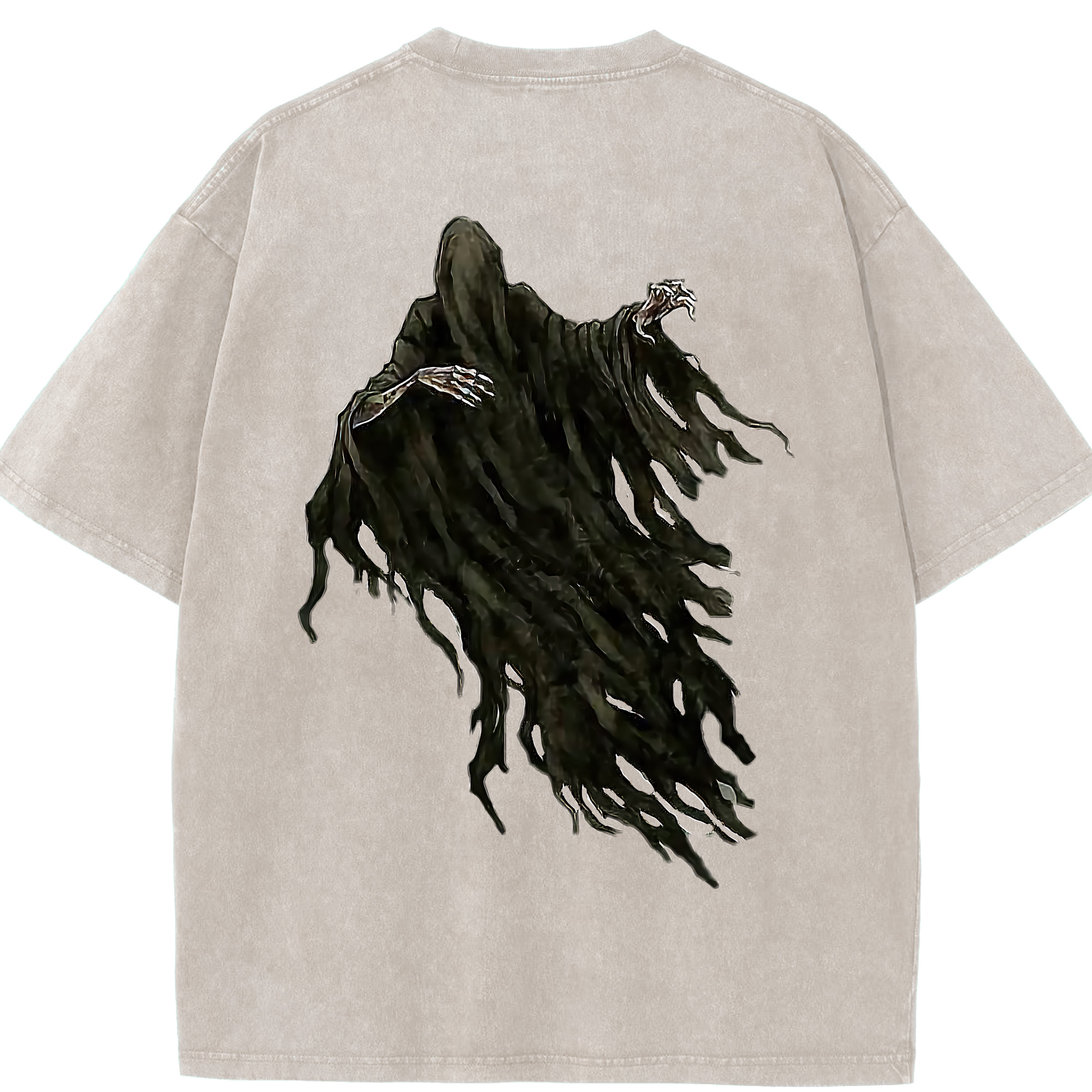 （画像用） Harry Potter ハリー・ポッターシリーズ 綿100% ヴィンテージ風 半袖Tシャツ（背面プリント）