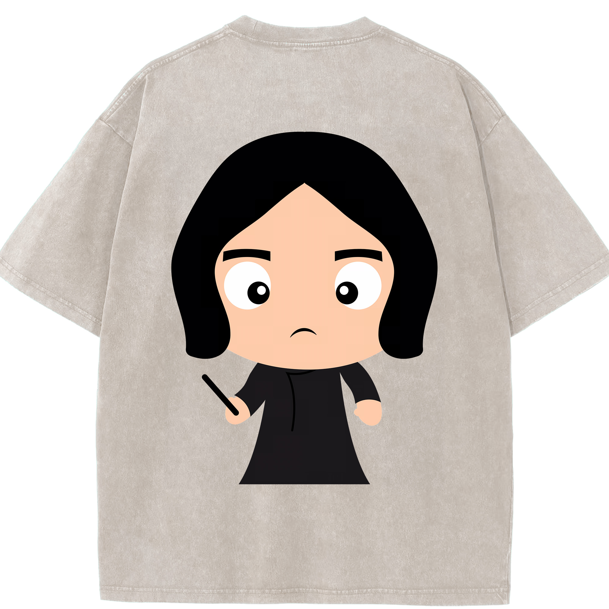 （画像用） Harry Potter ハリー・ポッターシリーズ 綿100% ヴィンテージ風 半袖Tシャツ（背面プリント）