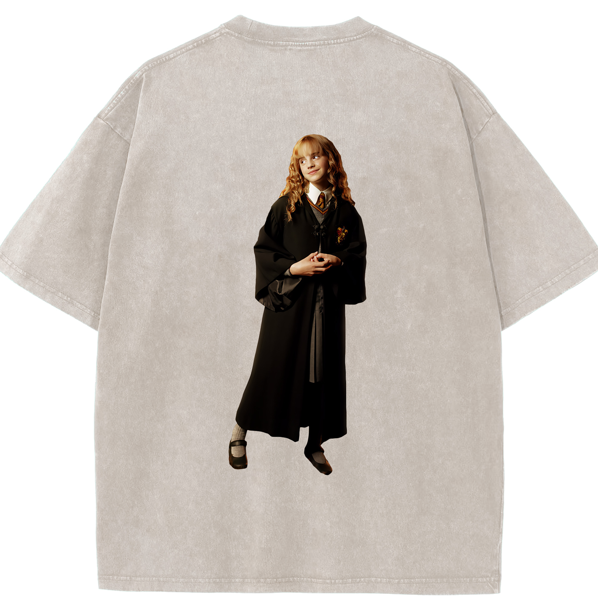 （画像用） Harry Potter ハリー・ポッターシリーズ 綿100% ヴィンテージ風 半袖Tシャツ（背面プリント）
