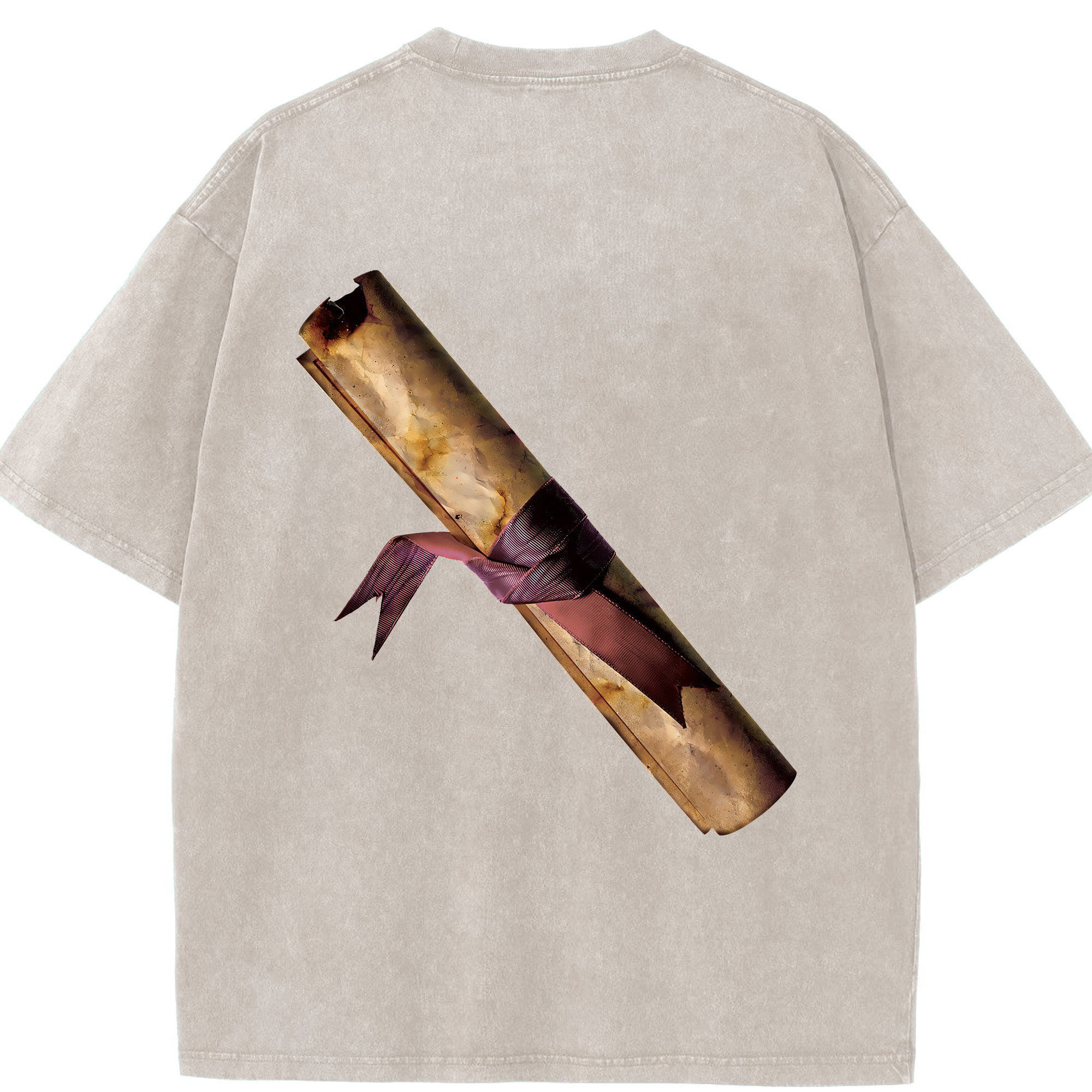 （画像用） Harry Potter ハリー・ポッターシリーズ 綿100% ヴィンテージ風 半袖Tシャツ（背面プリント）