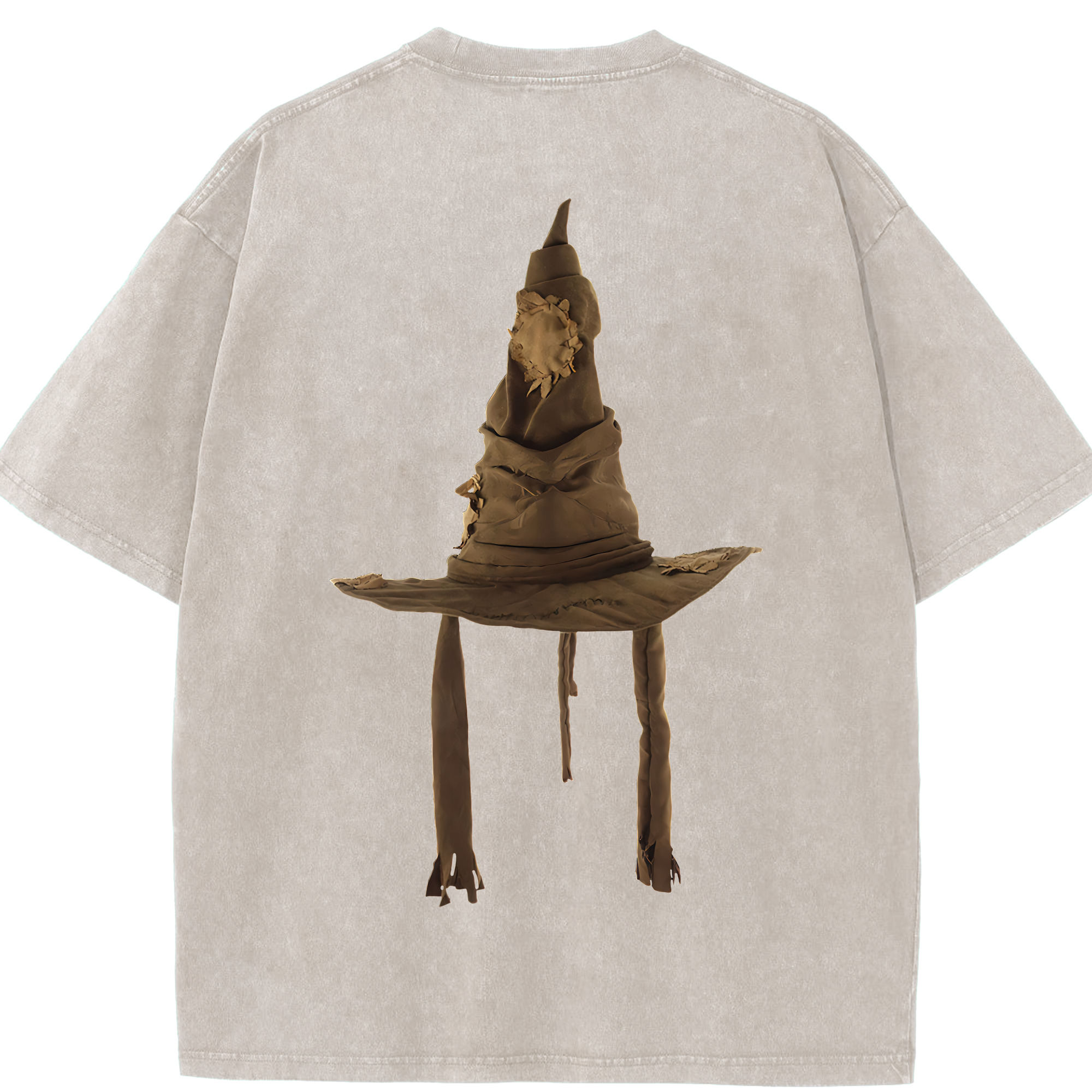 （画像用） Harry Potter ハリー・ポッターシリーズ 綿100% ヴィンテージ風 半袖Tシャツ（背面プリント）