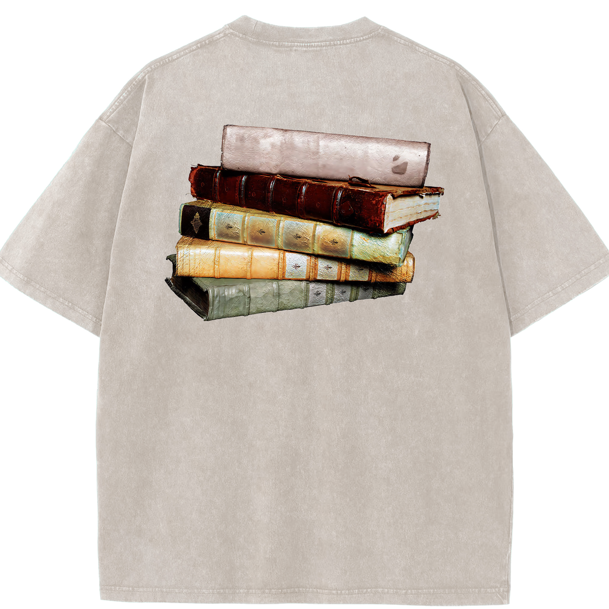 （画像用） Harry Potter ハリー・ポッターシリーズ 綿100% ヴィンテージ風 半袖Tシャツ（背面プリント）