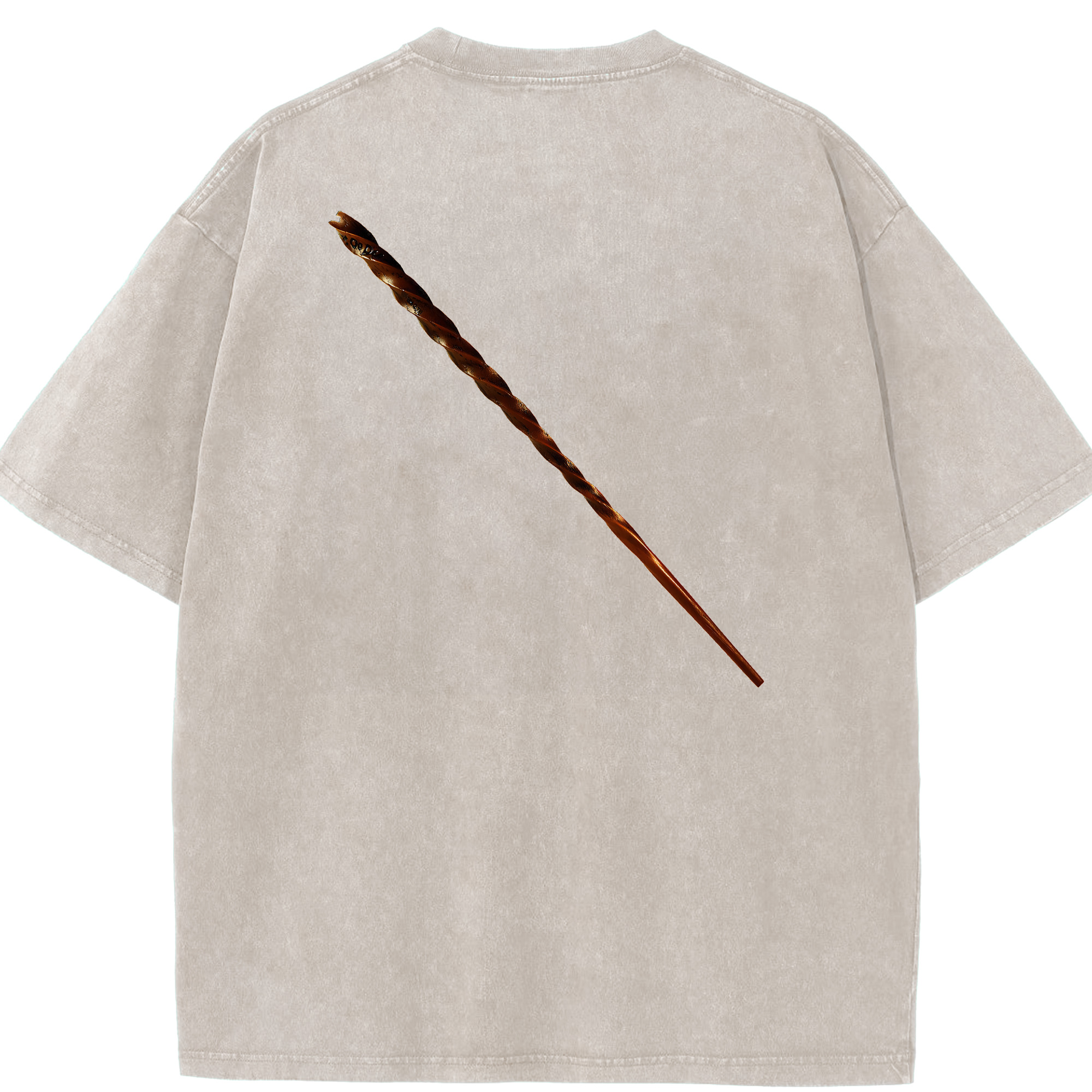 （画像用） Harry Potter ハリー・ポッターシリーズ 綿100% ヴィンテージ風 半袖Tシャツ（背面プリント）