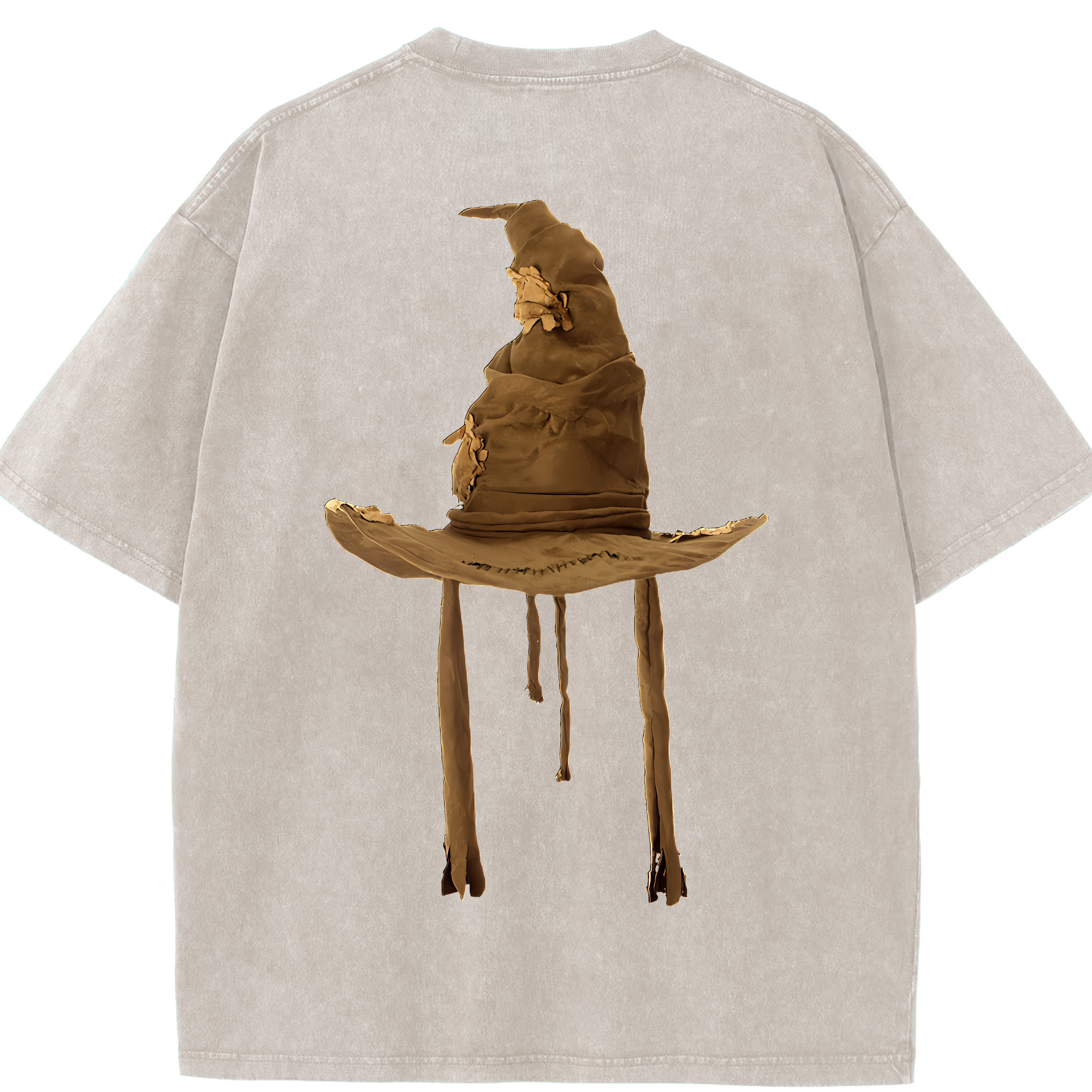 （画像用） Harry Potter ハリー・ポッターシリーズ 綿100% ヴィンテージ風 半袖Tシャツ（背面プリント）