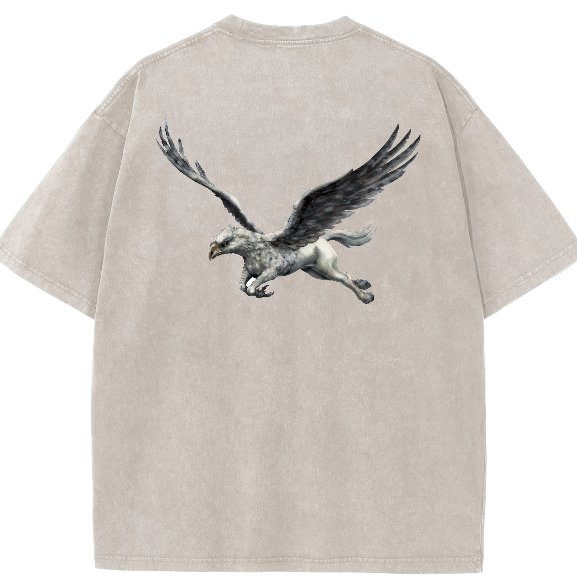 （画像用） Harry Potter ハリー・ポッターシリーズ 綿100% ヴィンテージ風 半袖Tシャツ（背面プリント）
