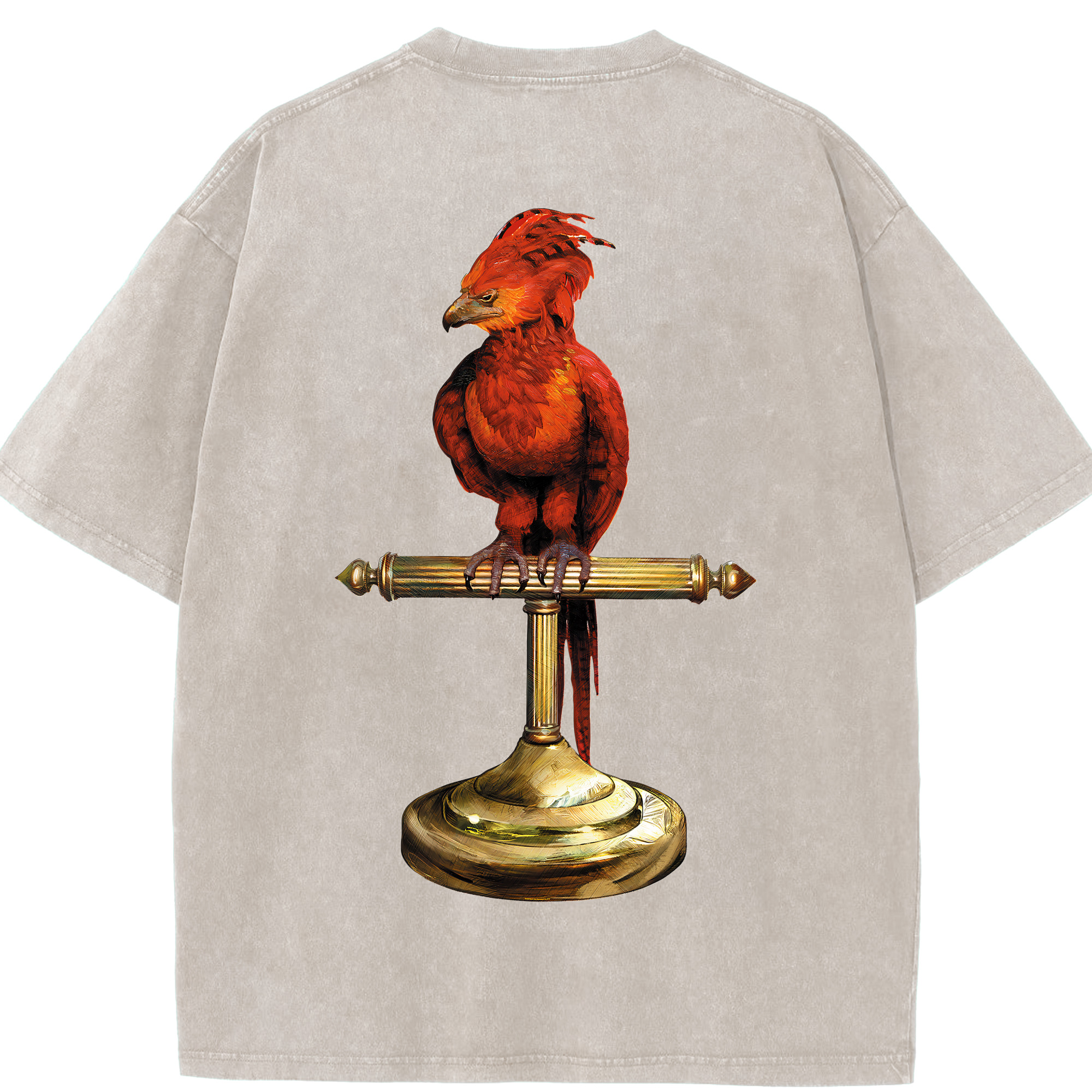 （画像用） Harry Potter ハリー・ポッターシリーズ 綿100% ヴィンテージ風 半袖Tシャツ（背面プリント）