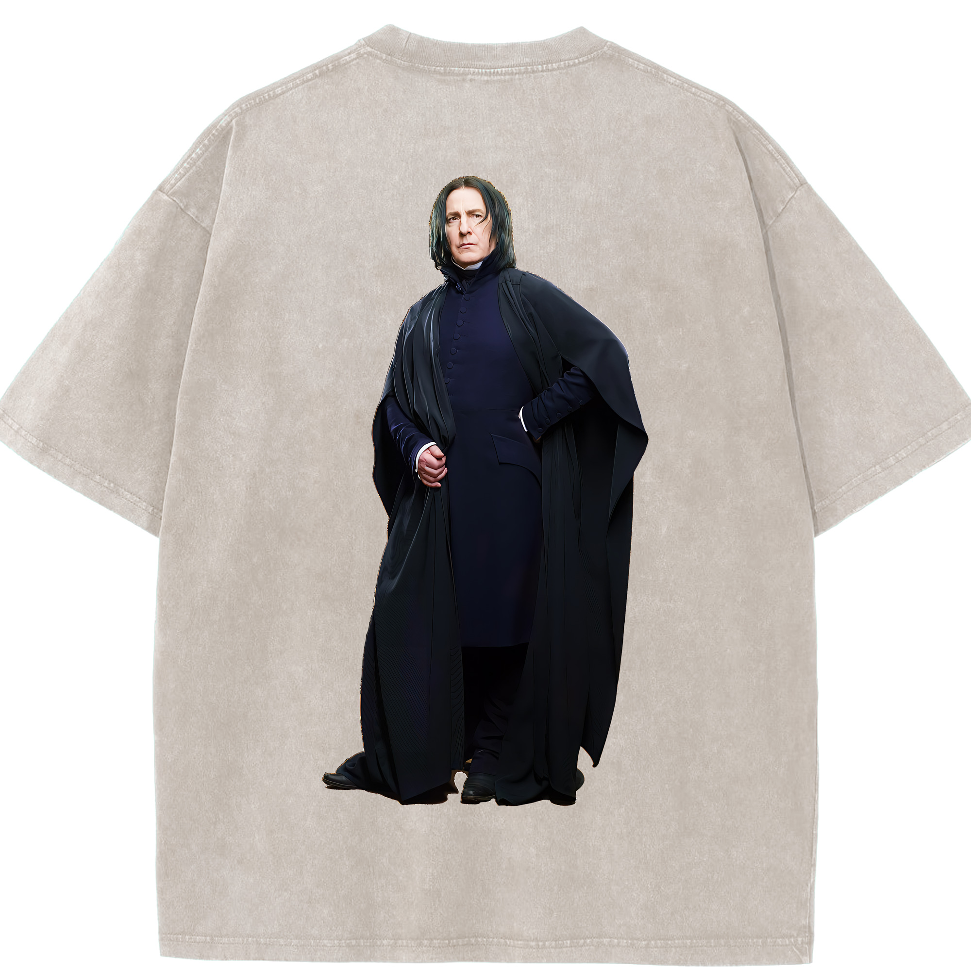 （画像用） Harry Potter ハリー・ポッターシリーズ 綿100% ヴィンテージ風 半袖Tシャツ（背面プリント）