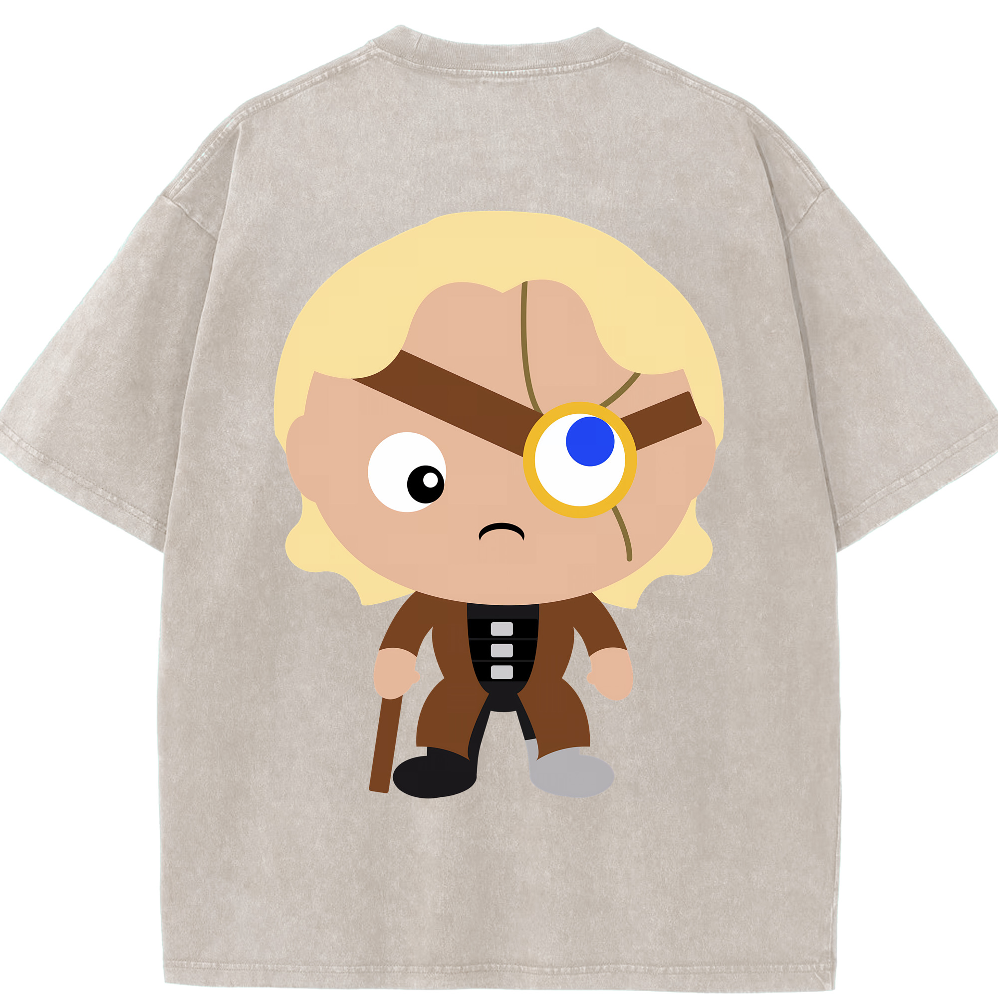 （画像用） Harry Potter ハリー・ポッターシリーズ 綿100% ヴィンテージ風 半袖Tシャツ（背面プリント）